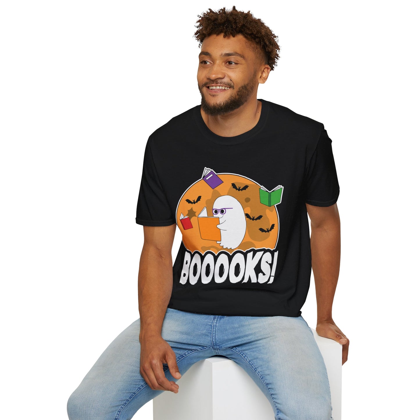 Ghostly Reader - Spooky Halloween BOOOOKS! Tee