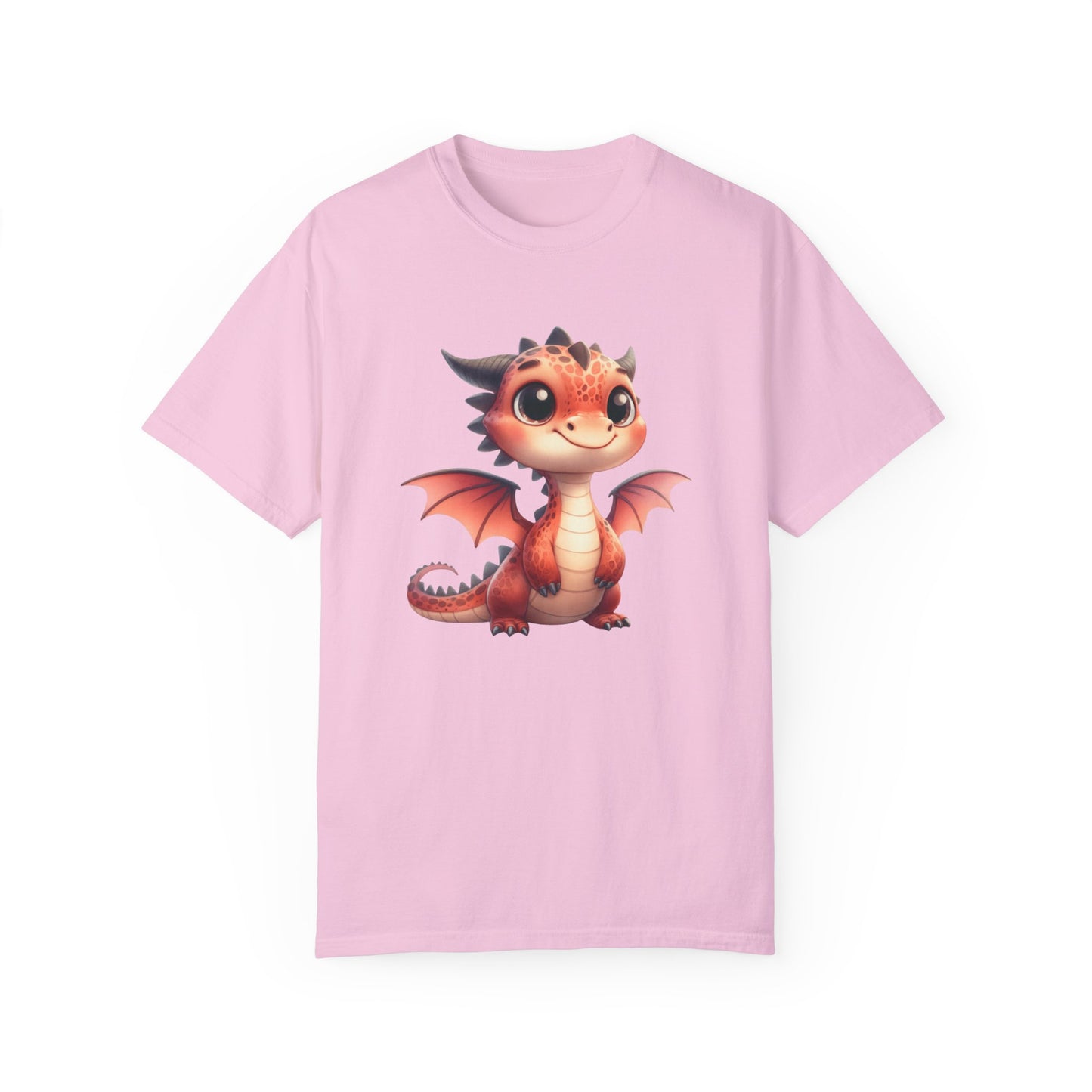 Playful Whimsy Dragon - Unique Cartoon-Style Dragon T-Shirt Design for Fun and Fantasy Lovers