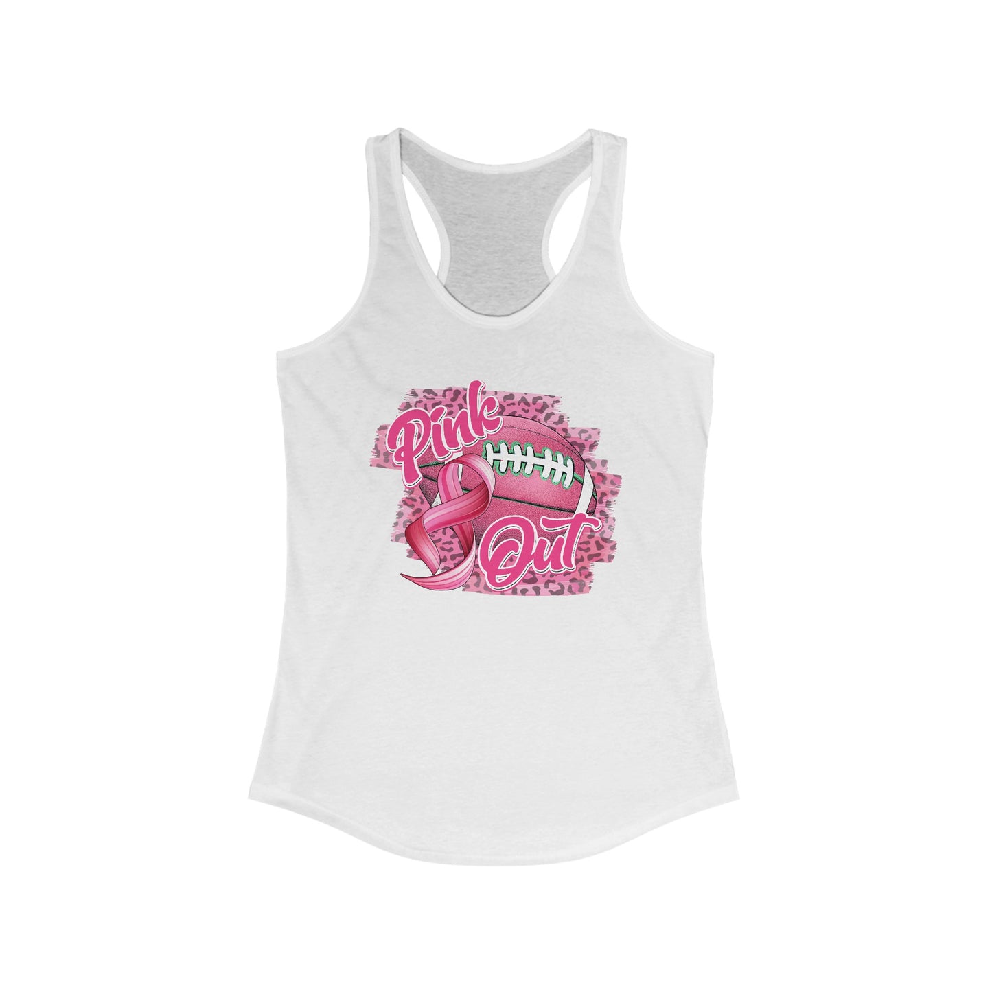 Breast Cancer Awareness Pink Football Tank Top - Supportive Chic Sportswear