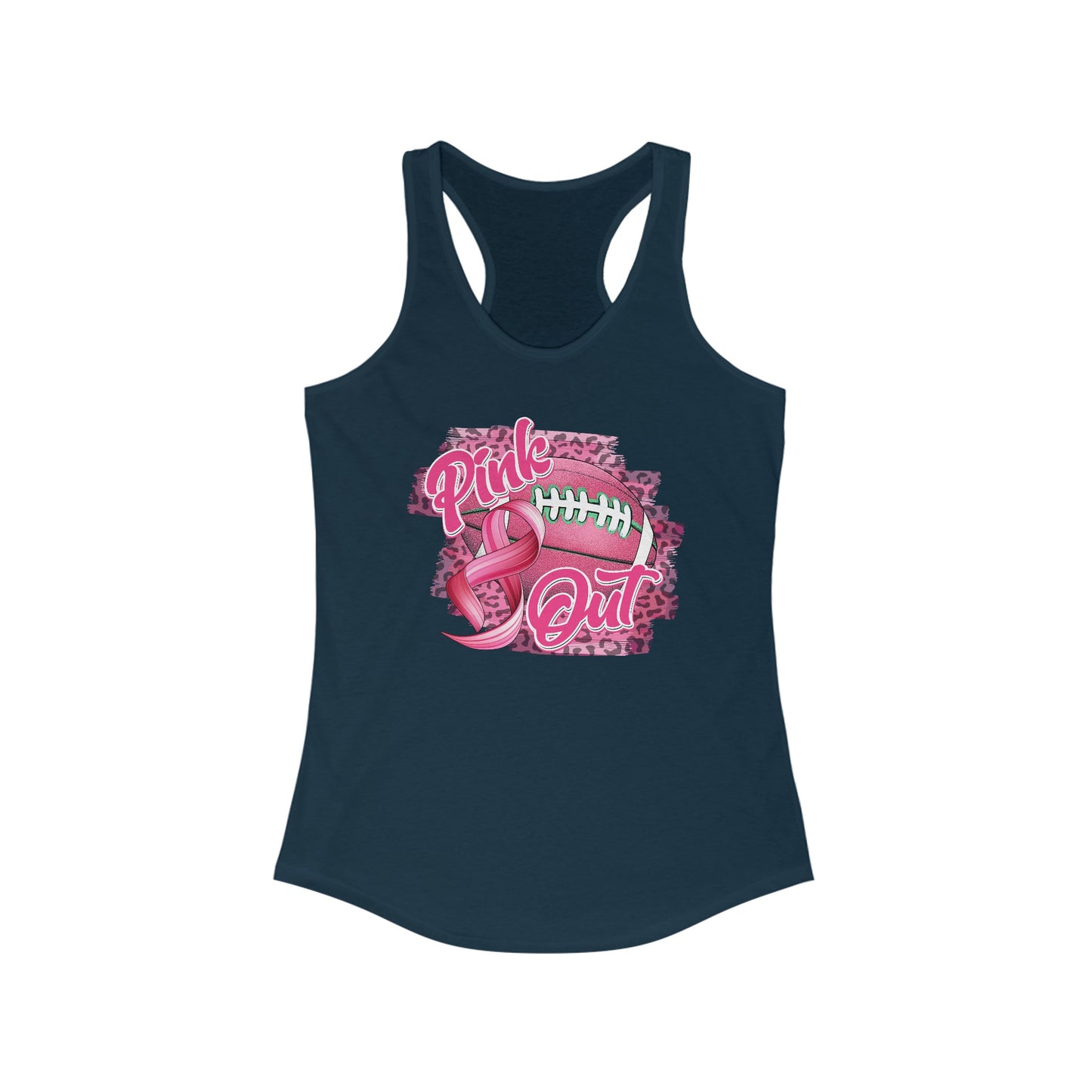 Breast Cancer Awareness Pink Football Tank Top - Supportive Chic Sportswear