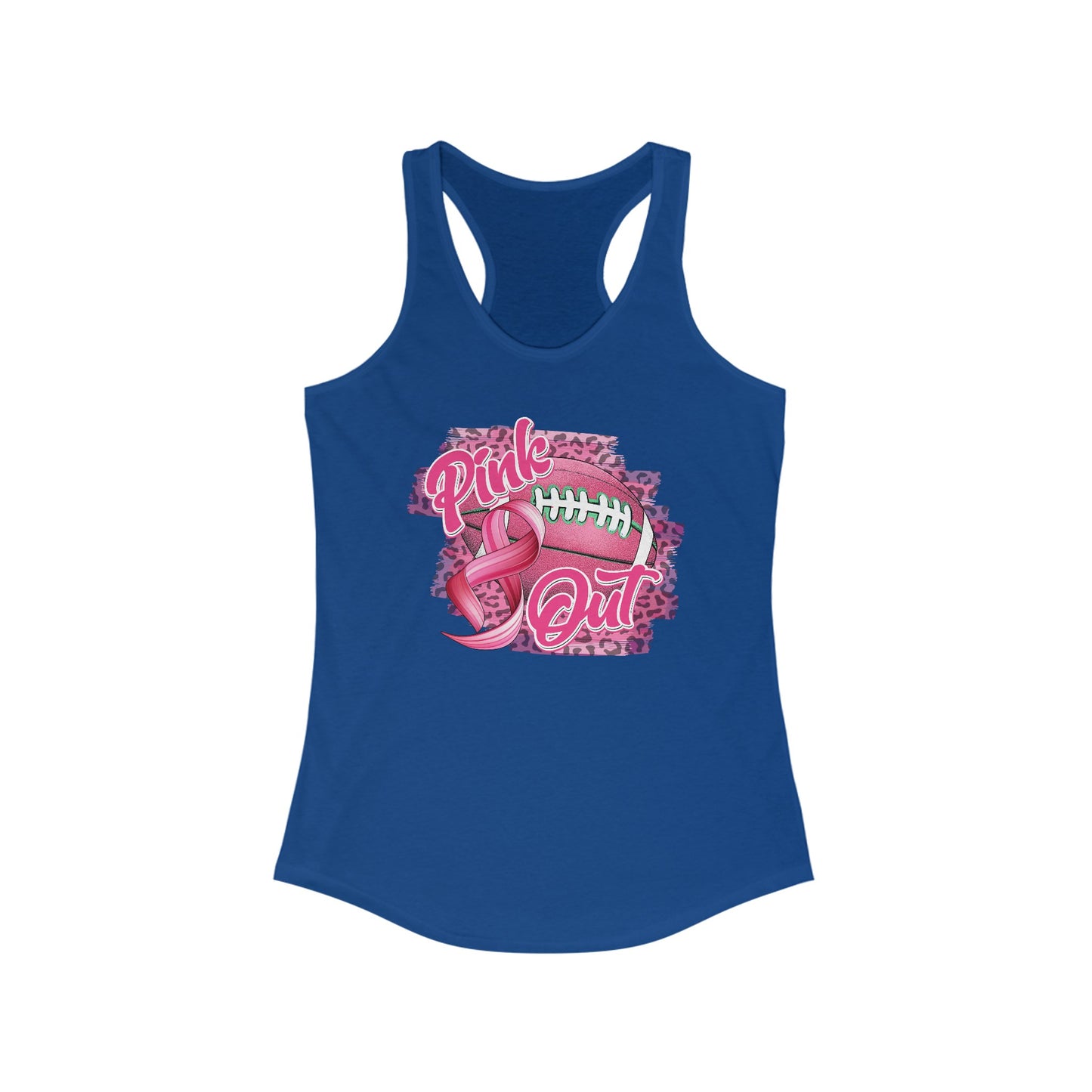 Breast Cancer Awareness Pink Football Tank Top - Supportive Chic Sportswear