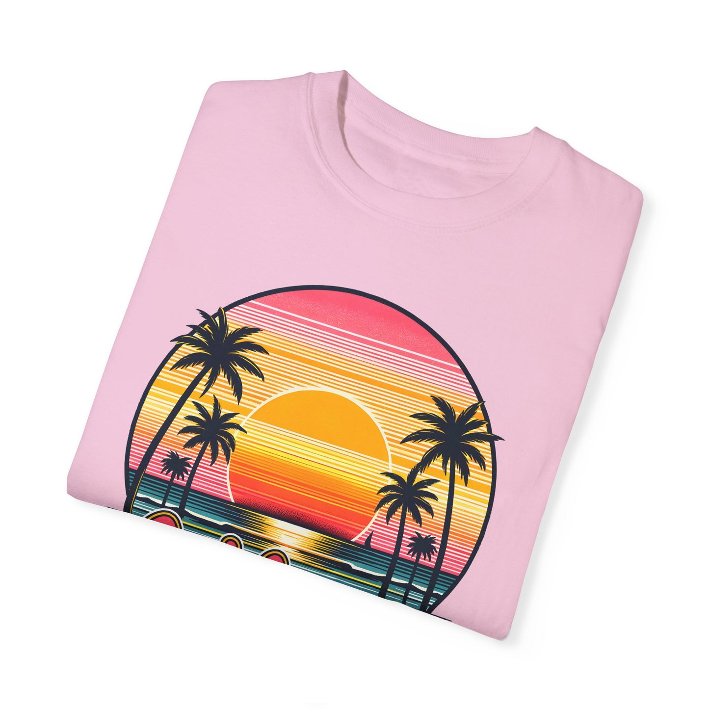 CCalifornia Sunset Palms - Vibrant Beach Vibes T-Shirt