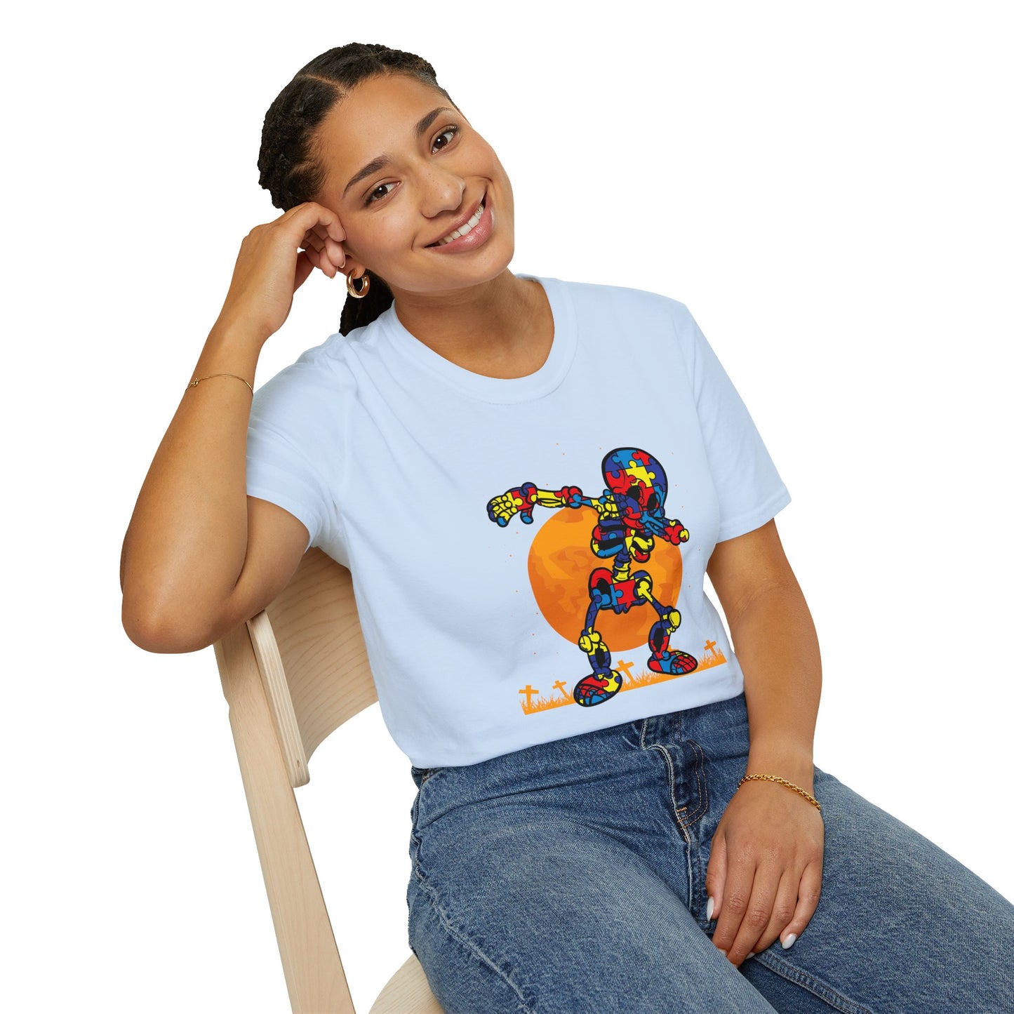Autism Awareness Halloween Hero Tee - Embrace Uniqueness & Celebrate Differences Unisex Softstyle