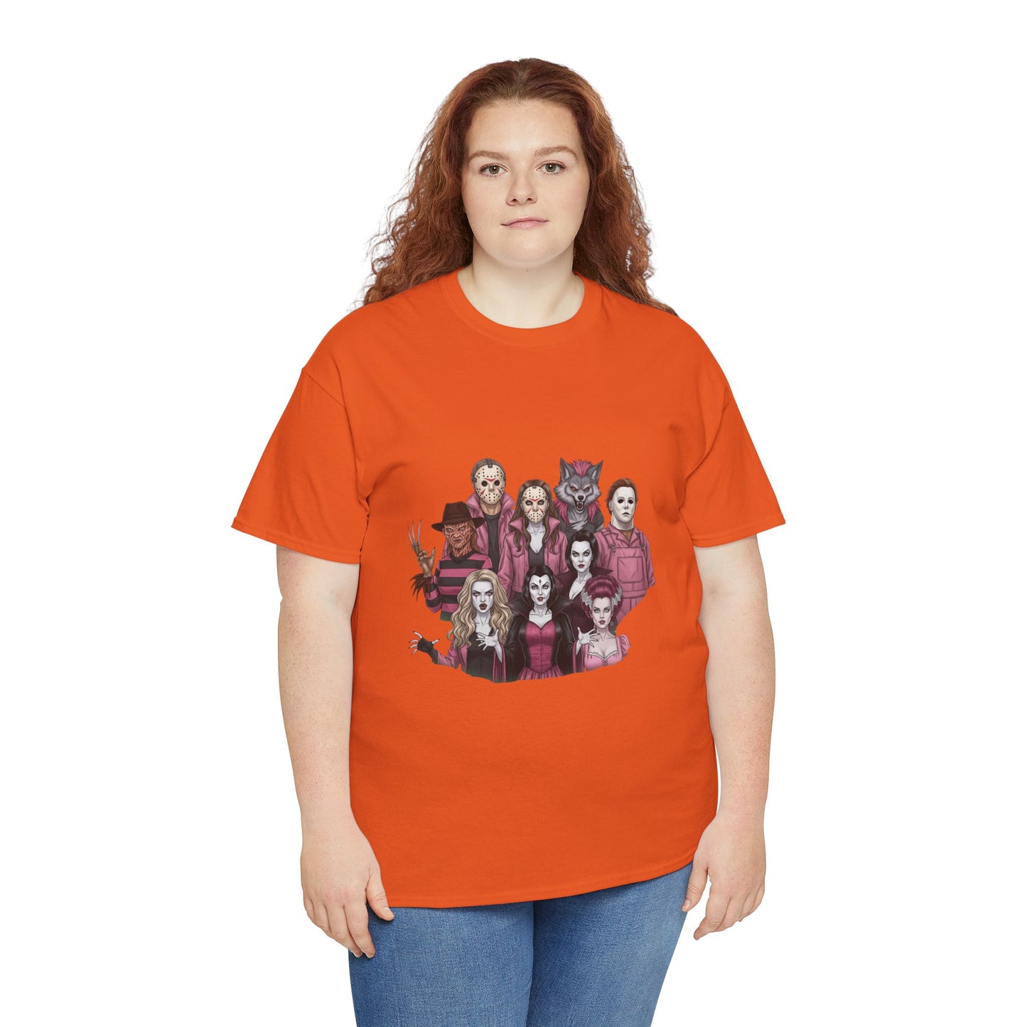 Horror Villains Breast Cancer Awareness Tee
