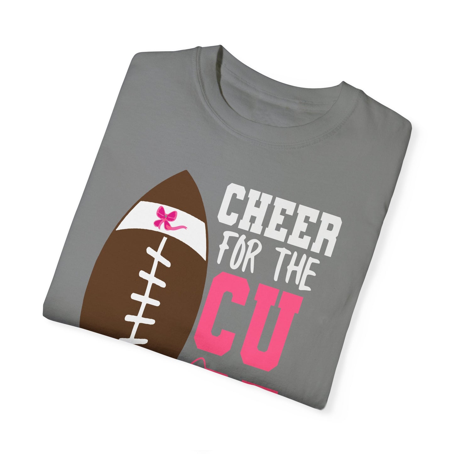 Cheer for the Cure - Breast Cancer Awareness Football T-Shirt