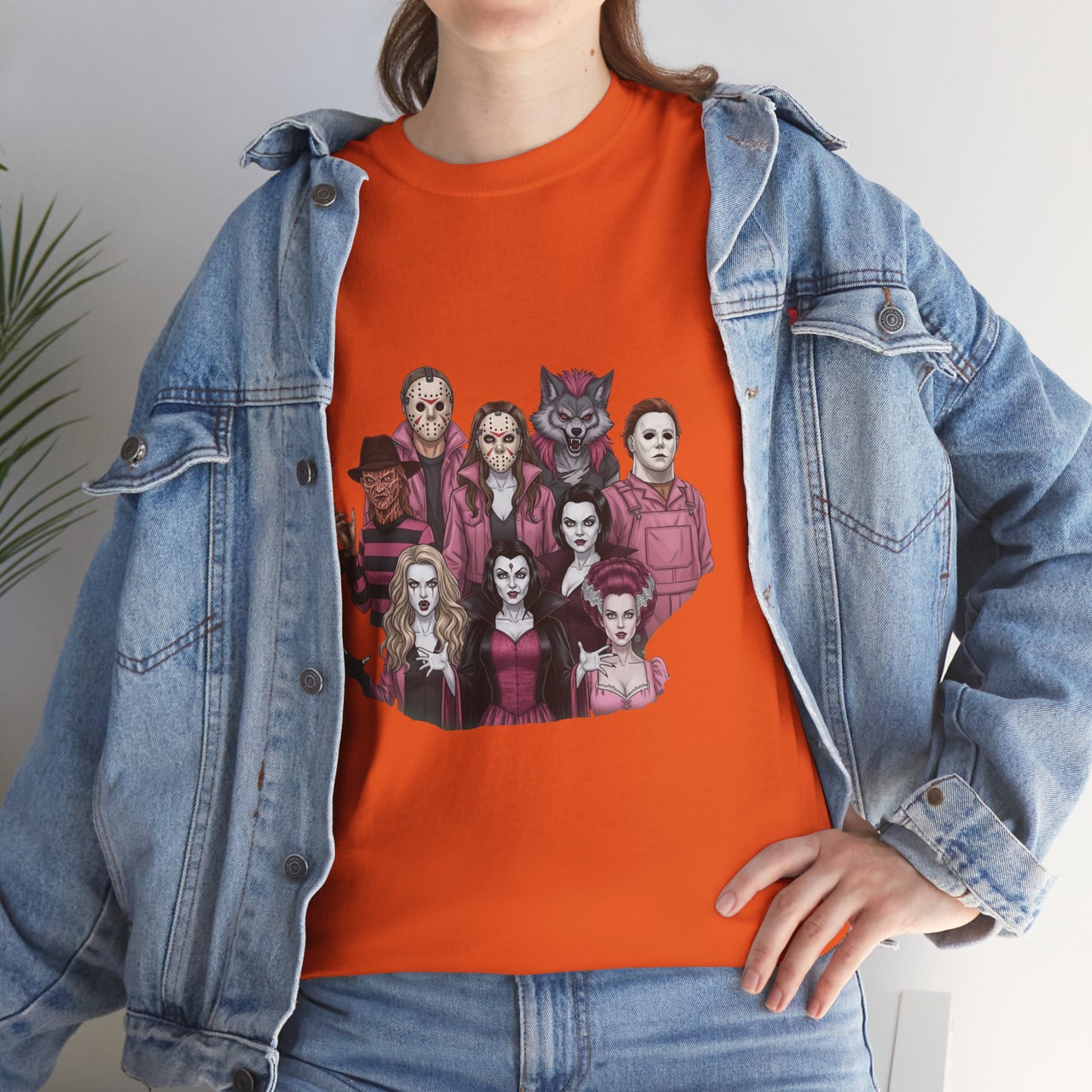 Horror Villains Breast Cancer Awareness Tee