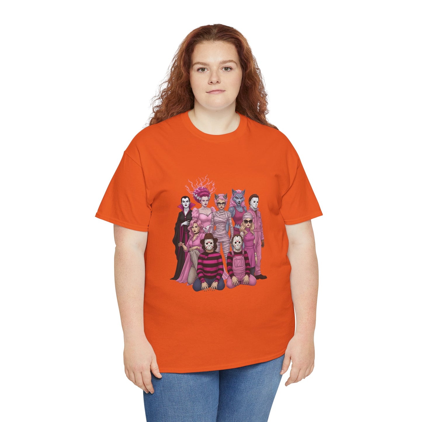 Horror Queens Fighting for a Cause Unisex Tee - Breast Cancer Awareness Month