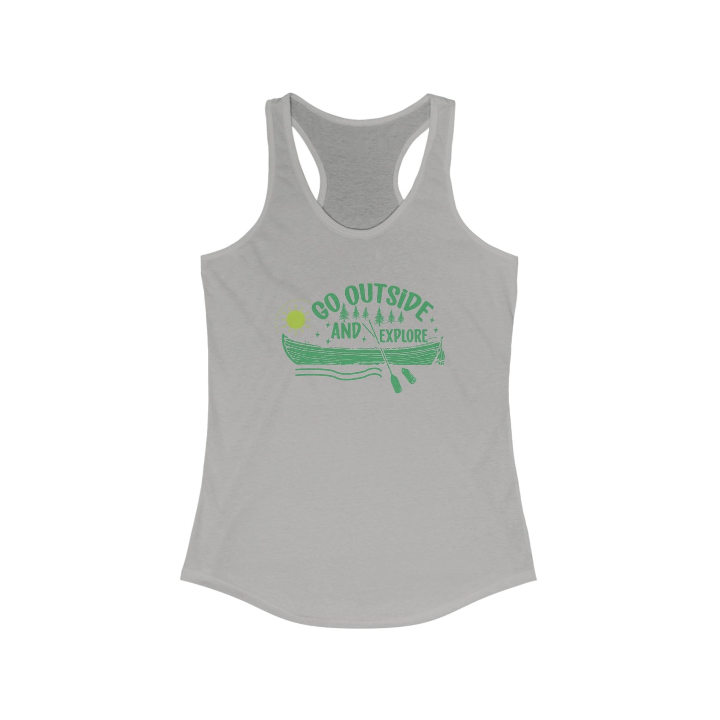 Women’s ‘Adventure Awaits’ Tank Top – Explore Nature Graphic Tee