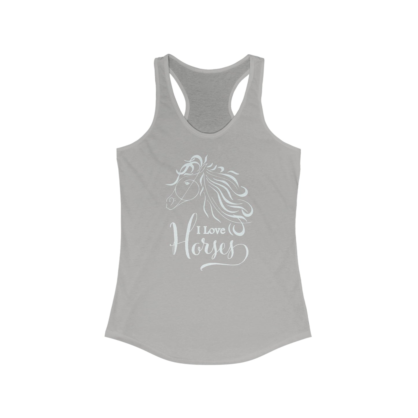Elegant Equestrian Love - Women’s Stylish Horse Tank Top