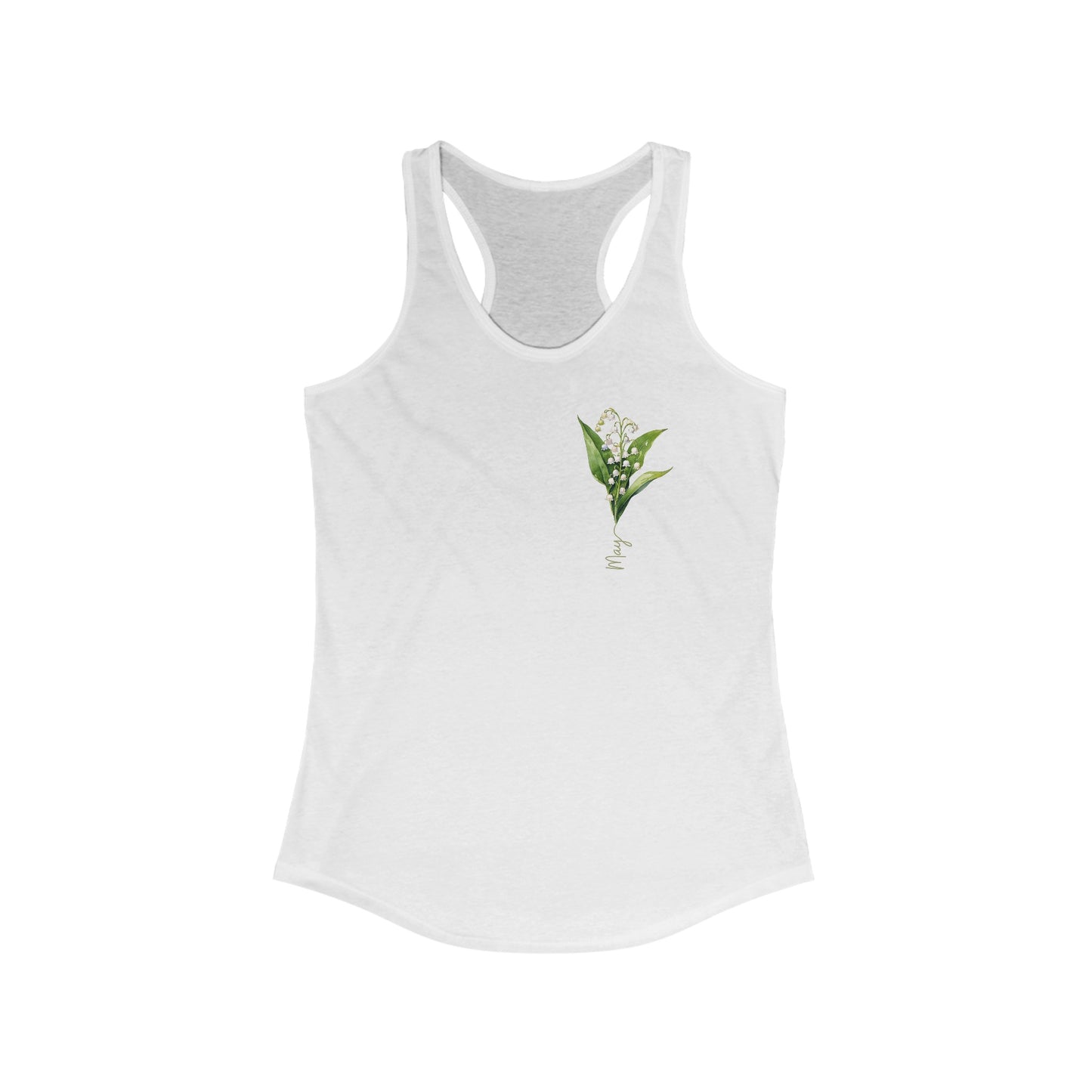 May Birth Flower - Elegant Lily of the Valley Women’s Tank Top