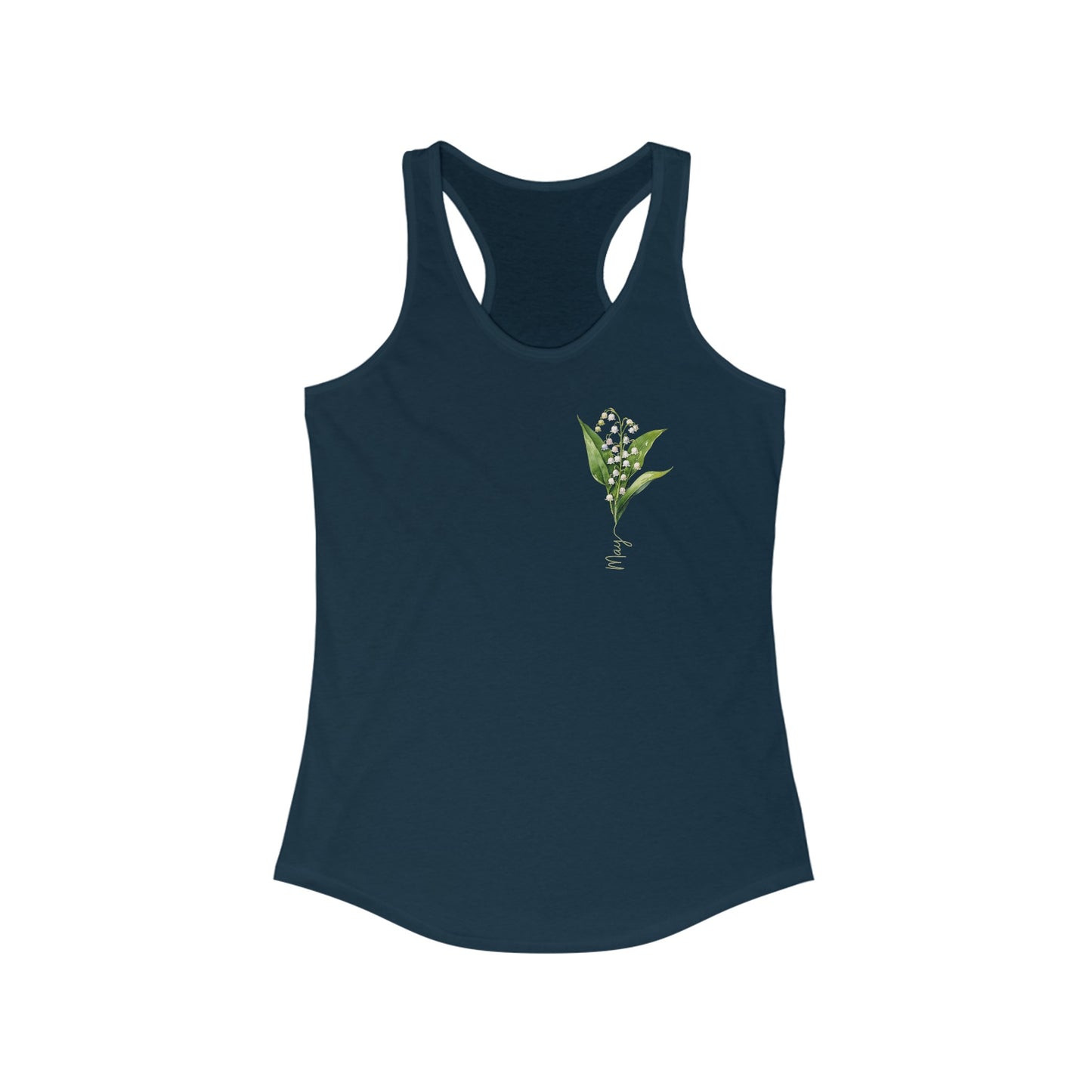 May Birth Flower - Elegant Lily of the Valley Women’s Tank Top