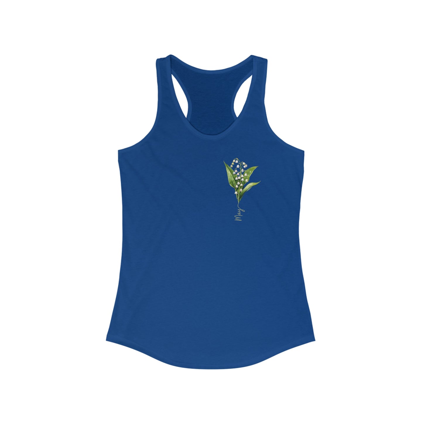 May Birth Flower - Elegant Lily of the Valley Women’s Tank Top