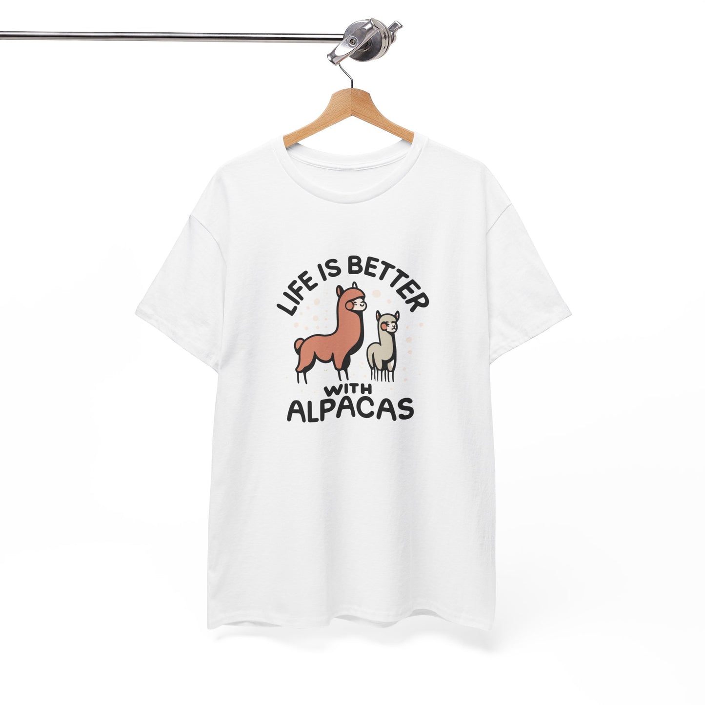 Life is Better with Alpacas - Whimsical T-Shirt for Animal Lover