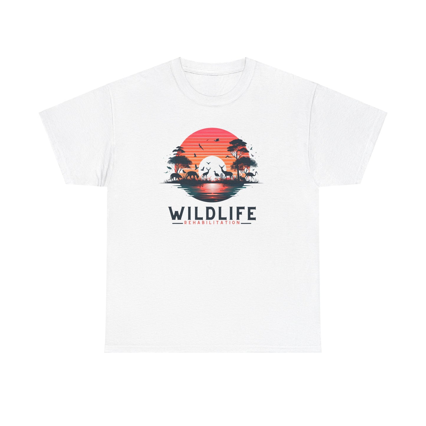 Wildlife Rehabilitation Sunset Silhouette Tee – Embrace Nature’s Serenity
