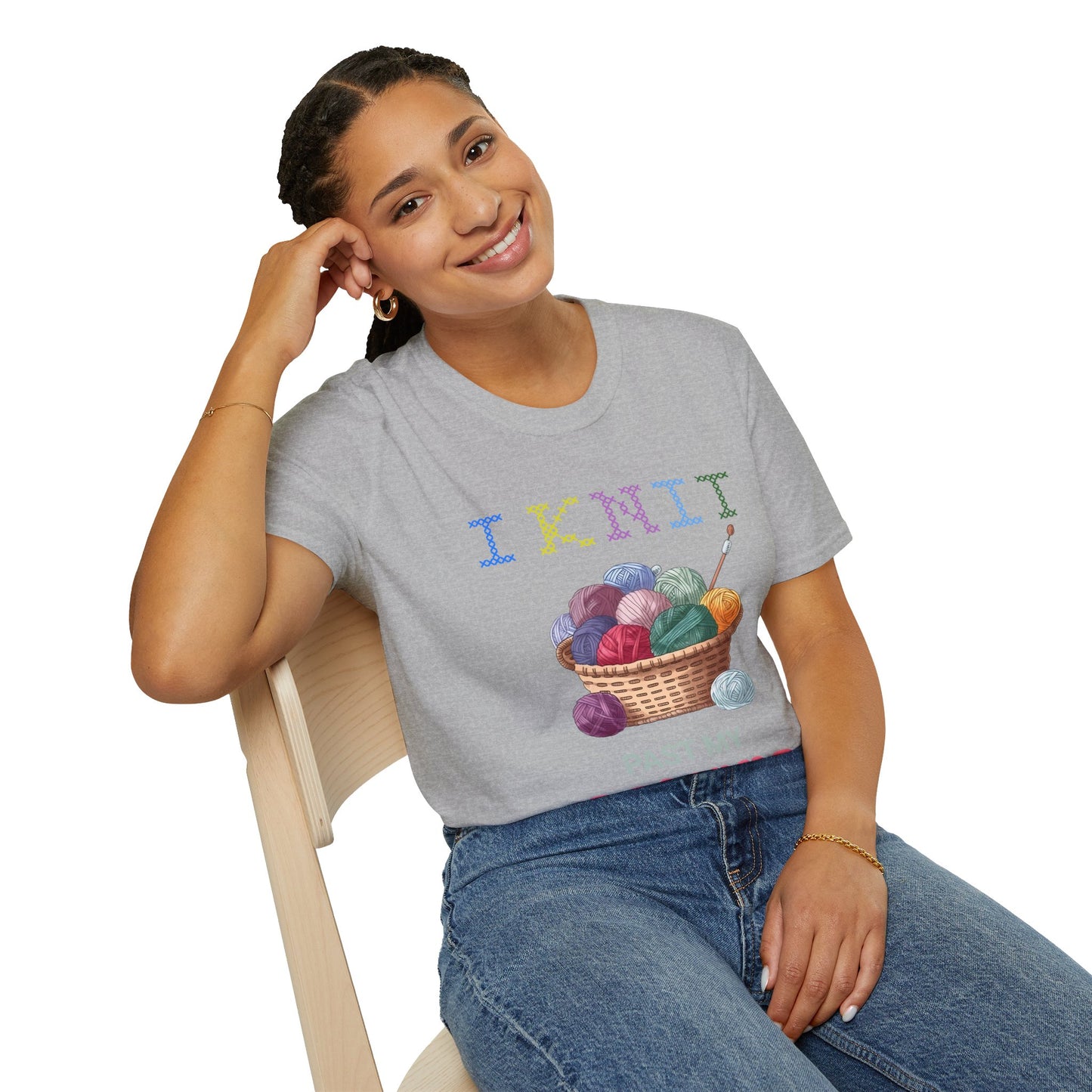 Humorous Knitting T-Shirt - I Knit Past My Bedtime - Unique, Comfortable & Crafty