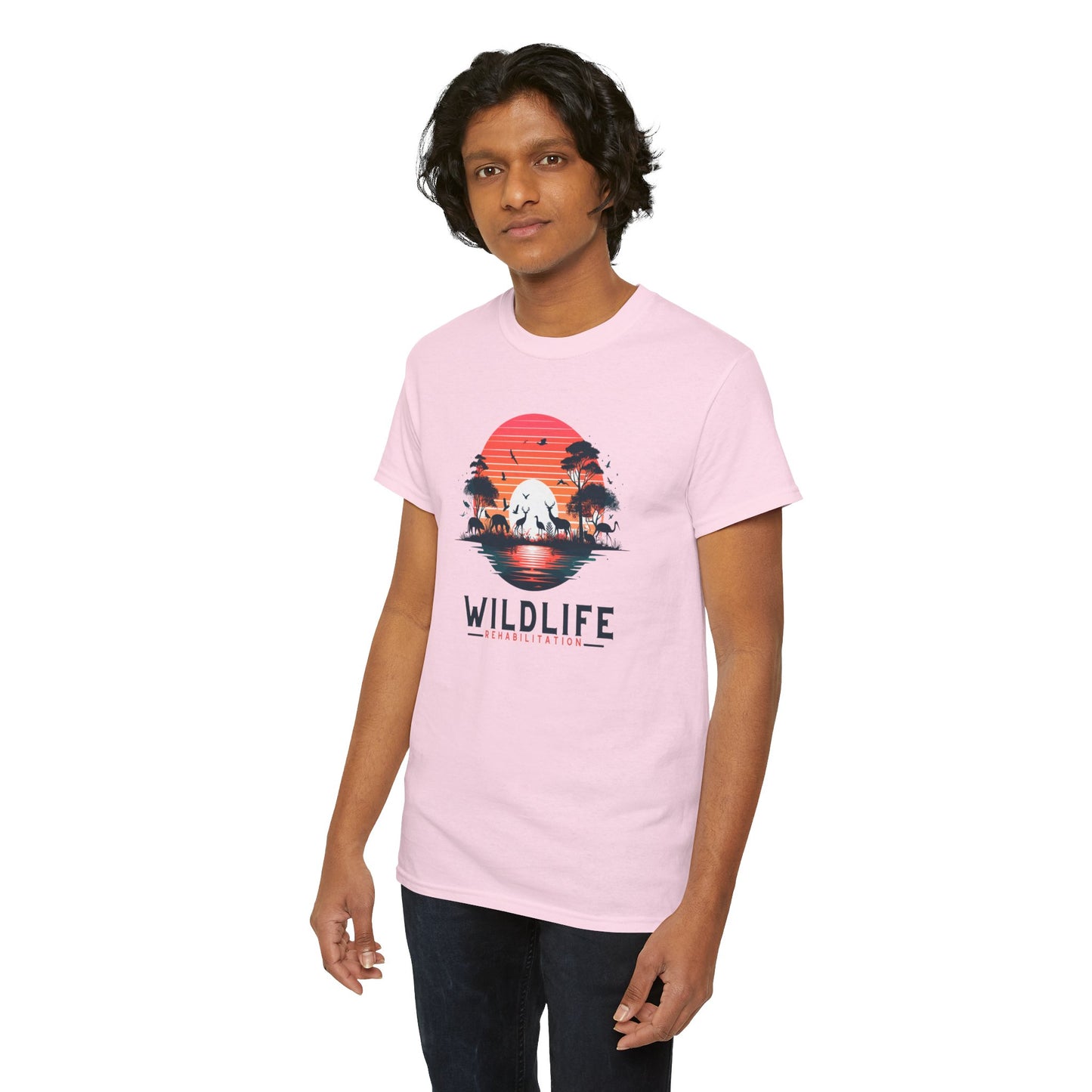 Wildlife Rehabilitation Sunset Silhouette Tee – Embrace Nature’s Serenity
