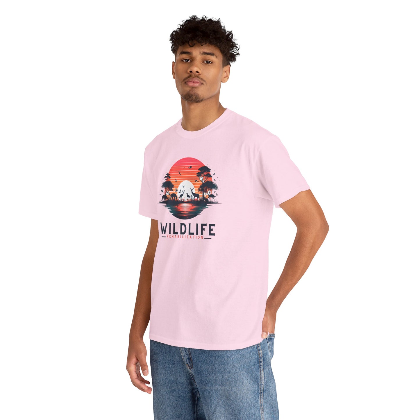 Wildlife Rehabilitation Sunset Silhouette Tee – Embrace Nature’s Serenity