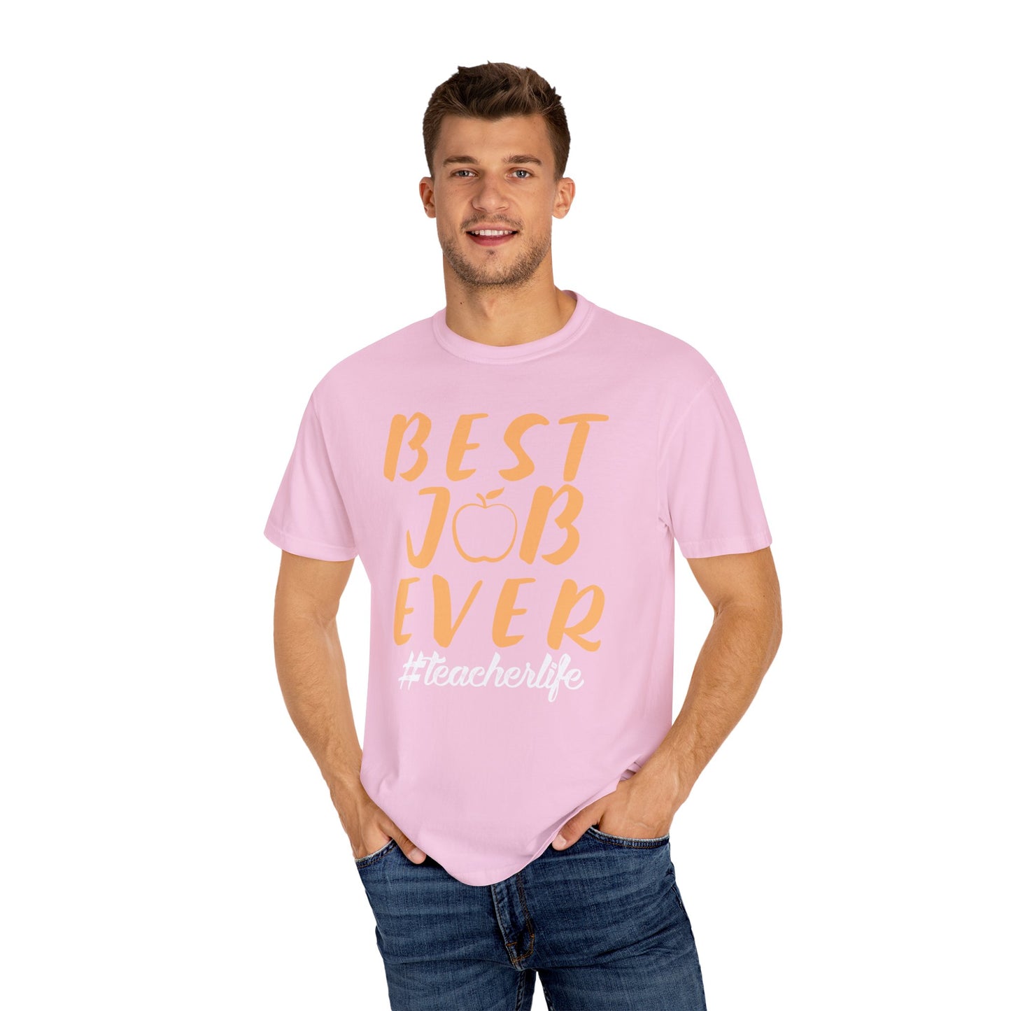 Best Job Ever - Inspirational T-Shirt with Apple Design teachers life