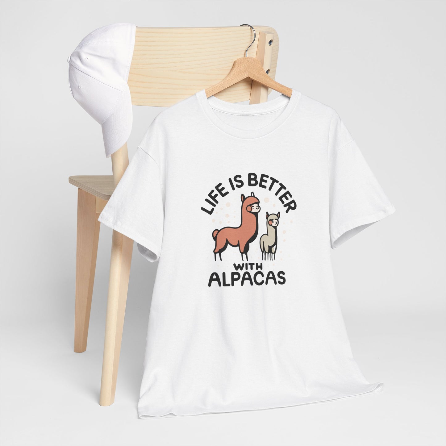 Life is Better with Alpacas - Whimsical T-Shirt for Animal Lover
