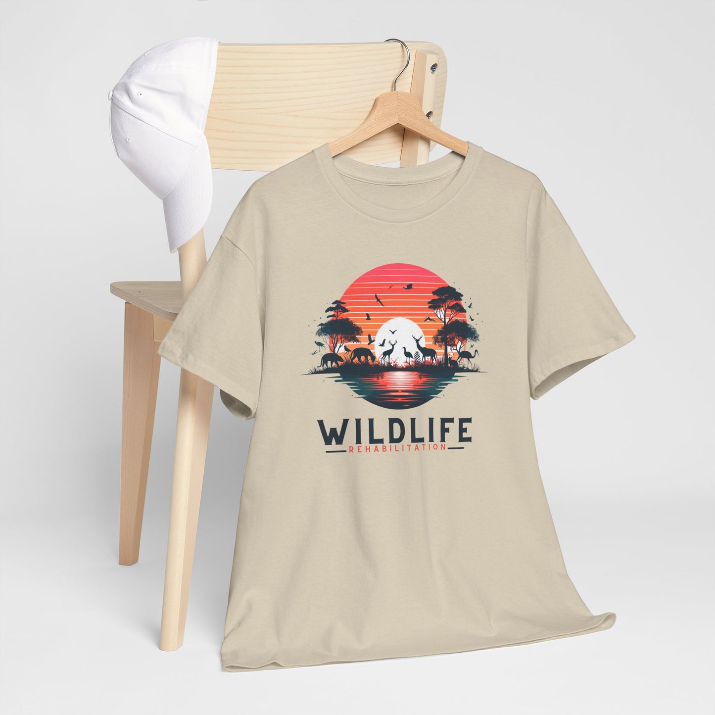 Wildlife Rehabilitation Sunset Silhouette Tee – Embrace Nature’s Serenity