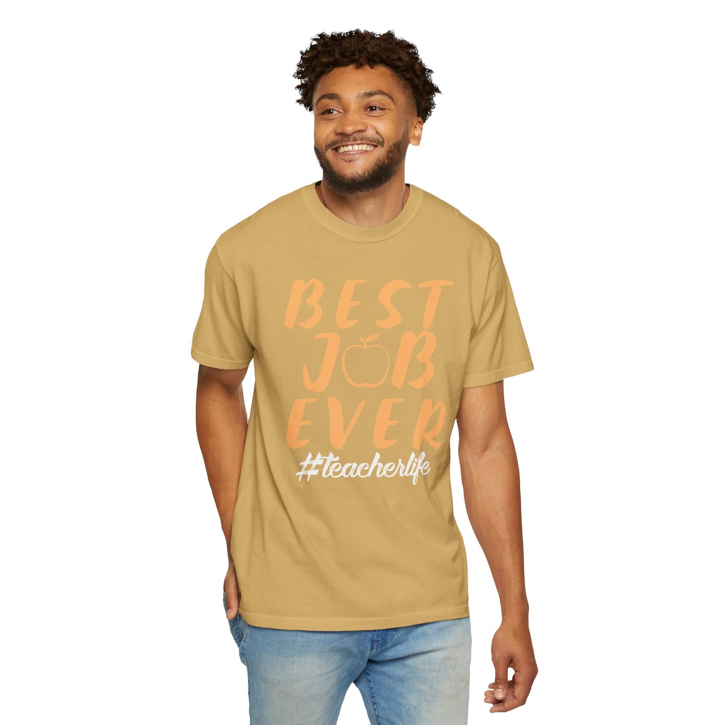 Best Job Ever - Inspirational T-Shirt with Apple Design teachers life
