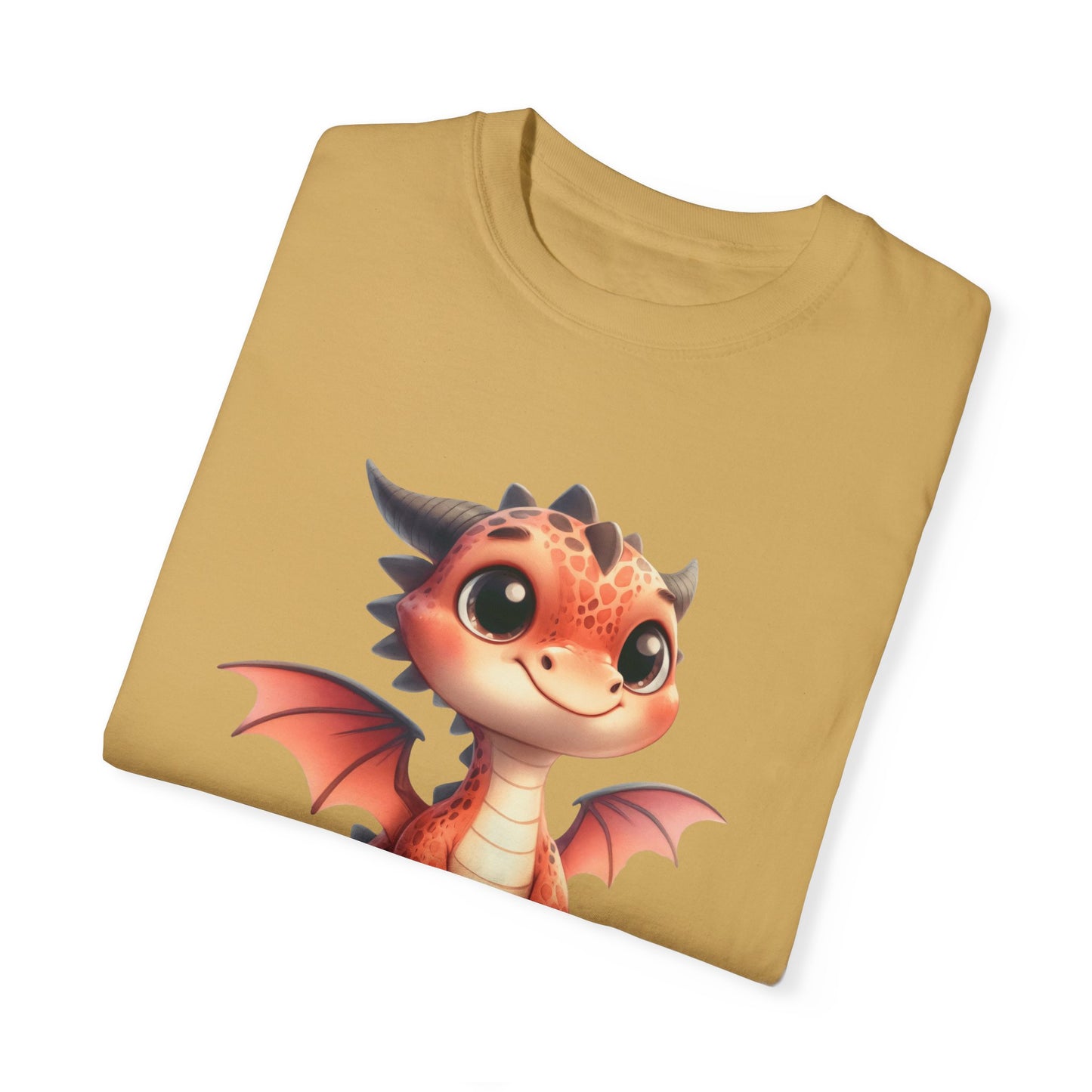 Playful Whimsy Dragon - Unique Cartoon-Style Dragon T-Shirt Design for Fun and Fantasy Lovers
