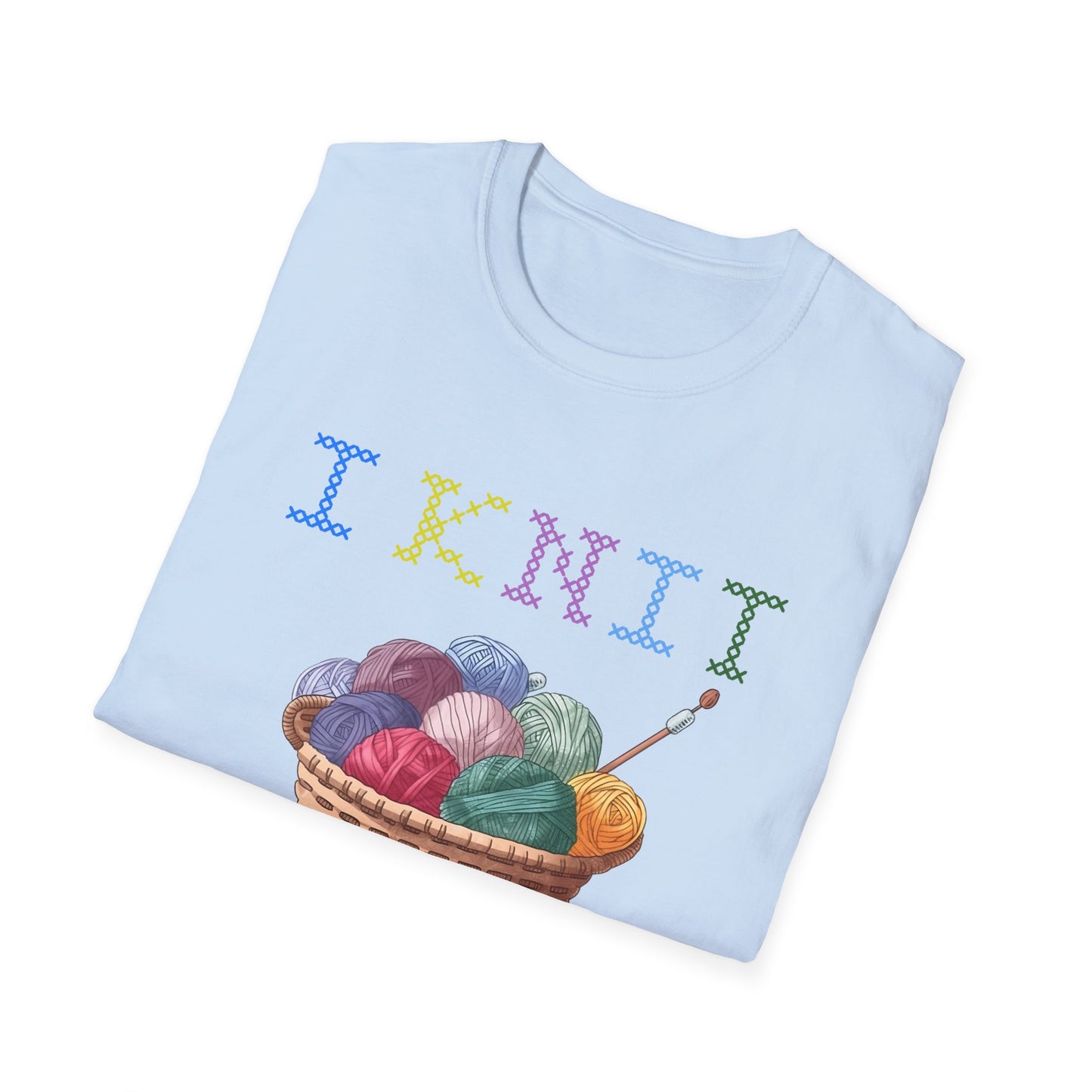 Humorous Knitting T-Shirt - I Knit Past My Bedtime - Unique, Comfortable & Crafty