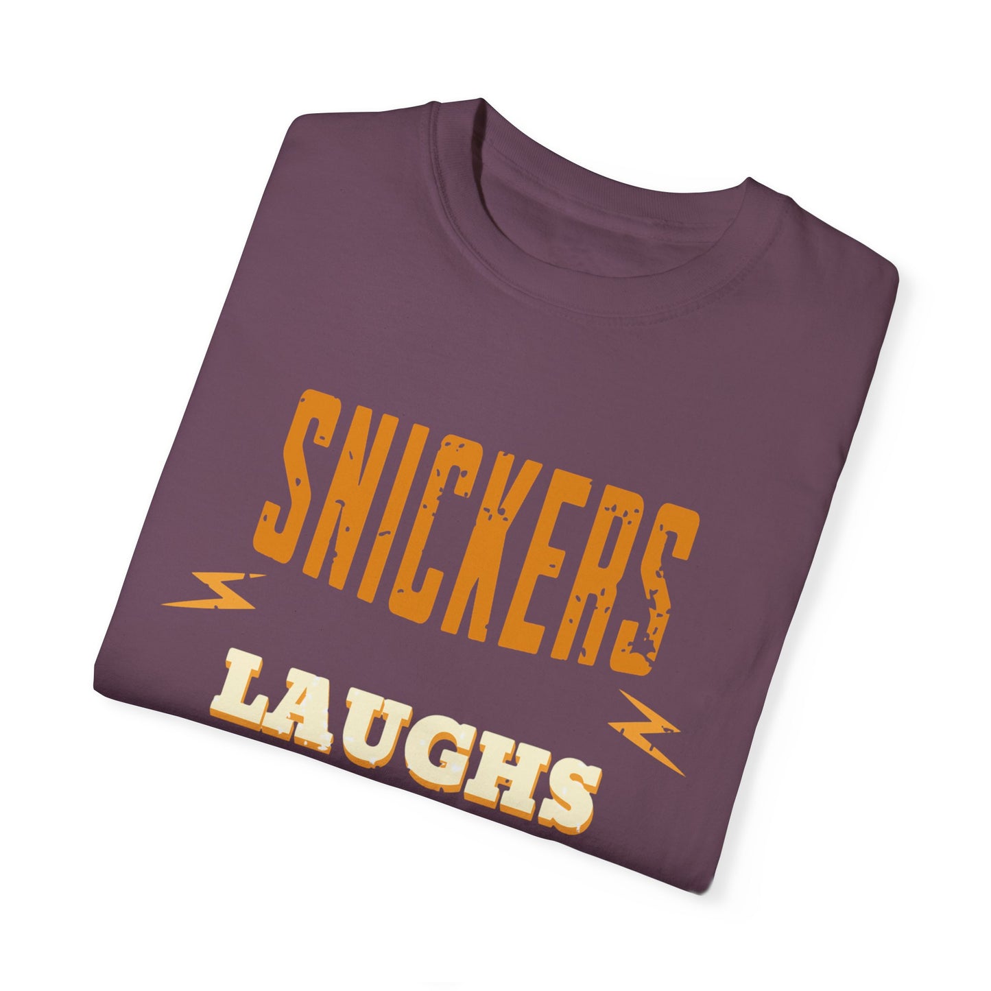 Cheerful 'Laughs at Everything' T-Shirt - coworker/friend Inspired Humorous Fun Shirt
