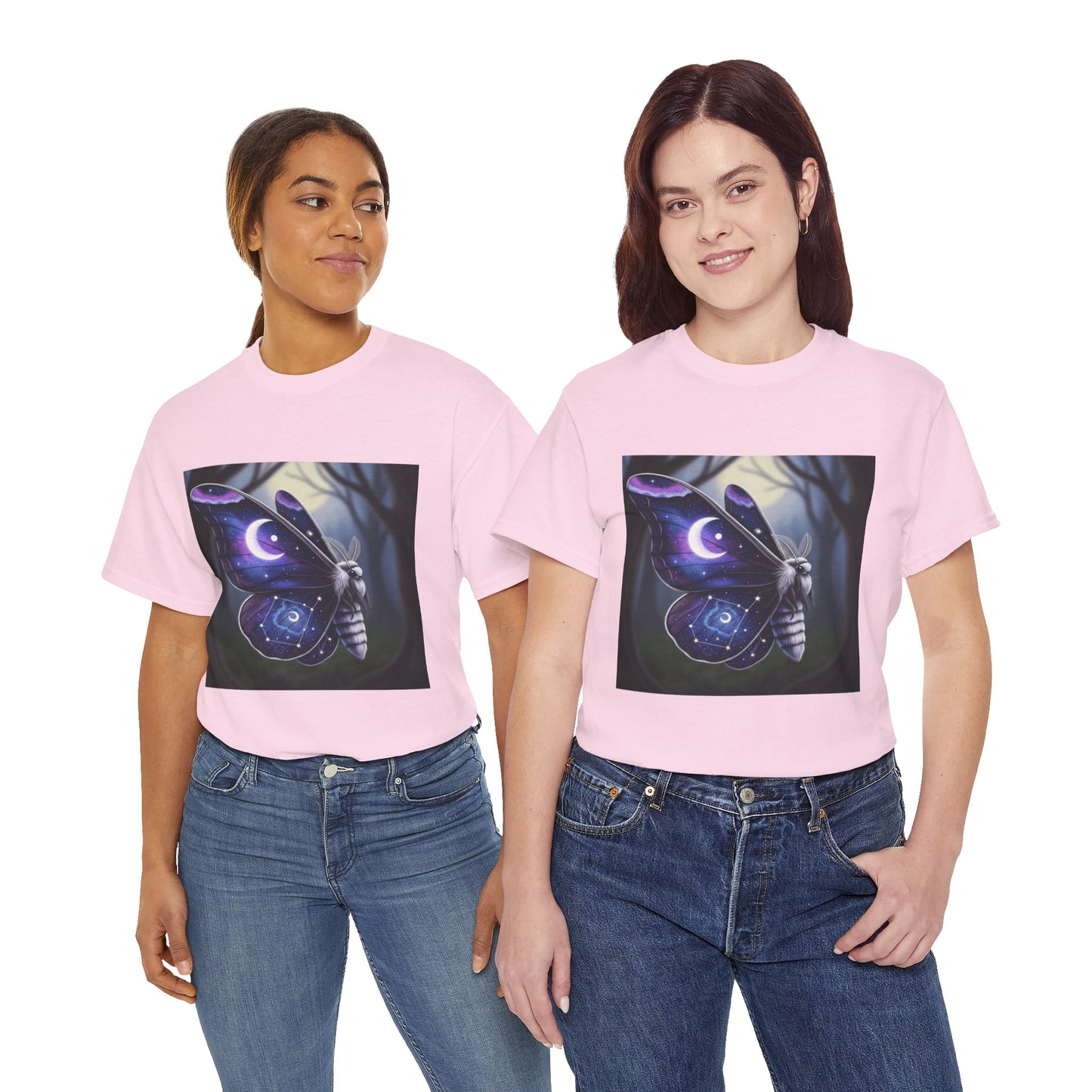 Witchy Galaxy Moth Moon Shirt
