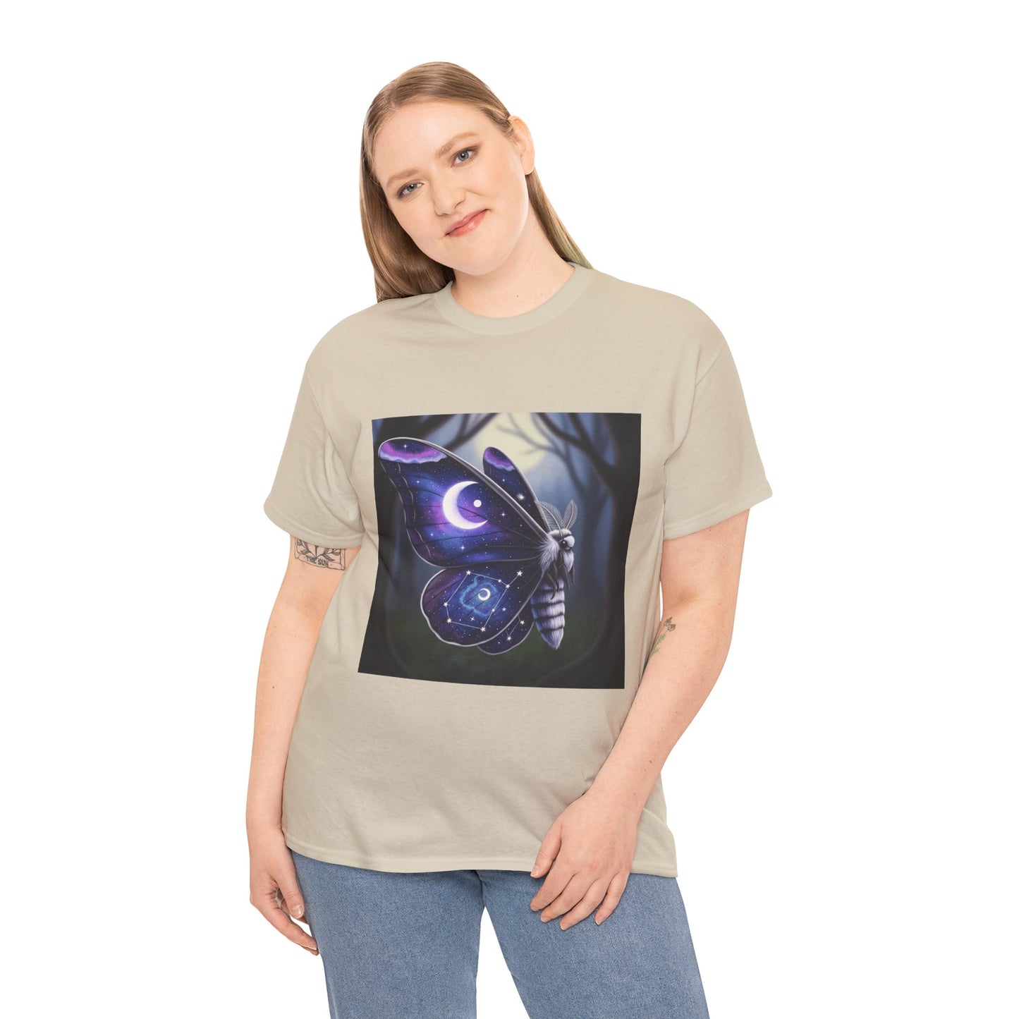Witchy Galaxy Moth Moon Shirt