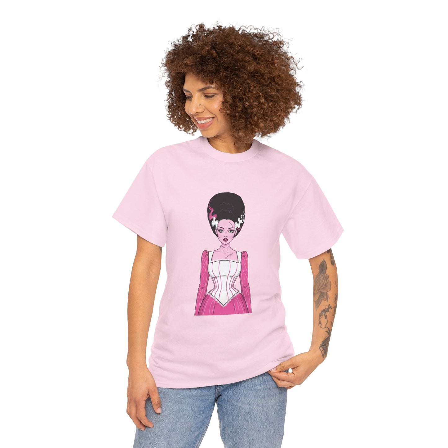 Pink Bride of Frankenstein Awareness Tee