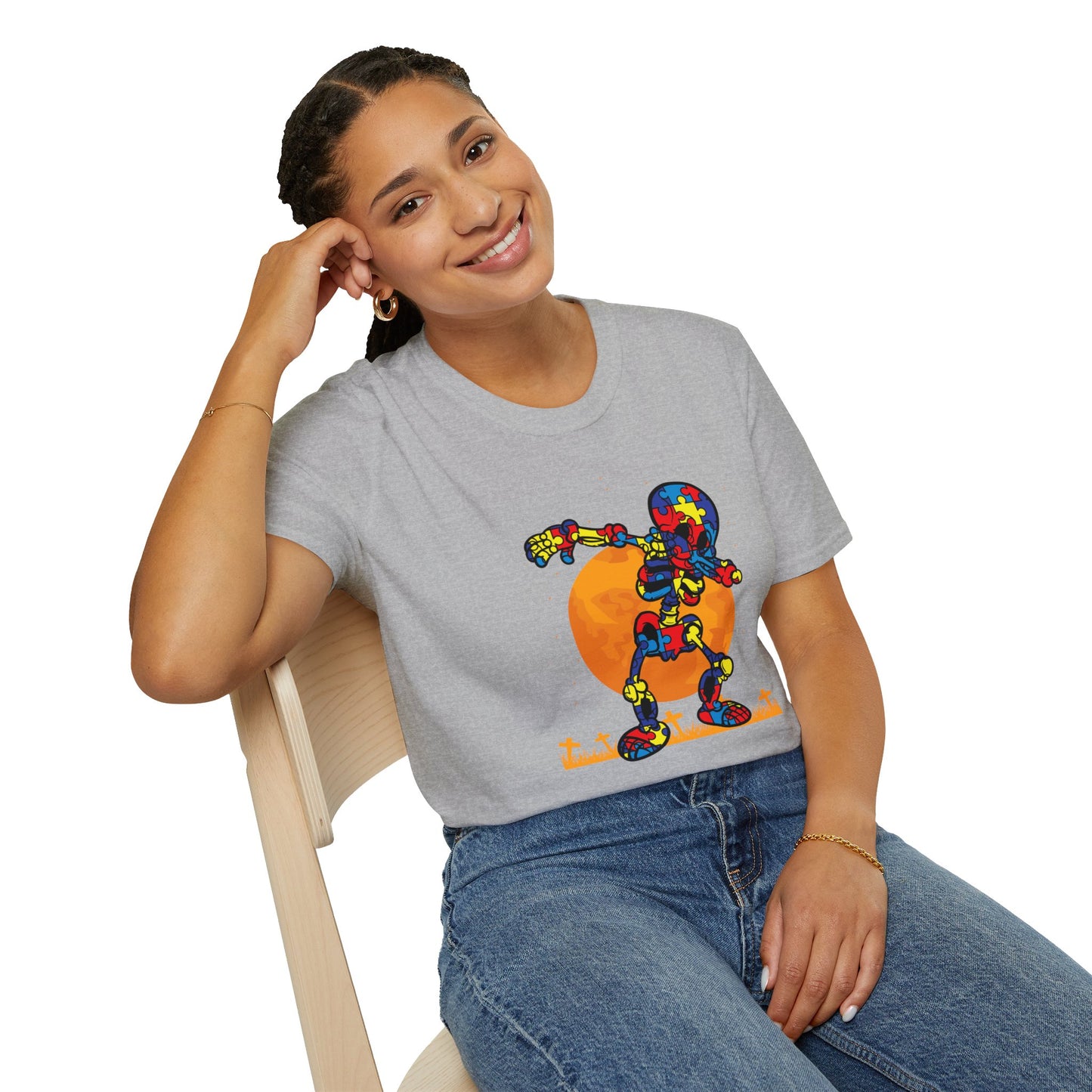 Autism Awareness Halloween Hero Tee - Embrace Uniqueness & Celebrate Differences Unisex Softstyle
