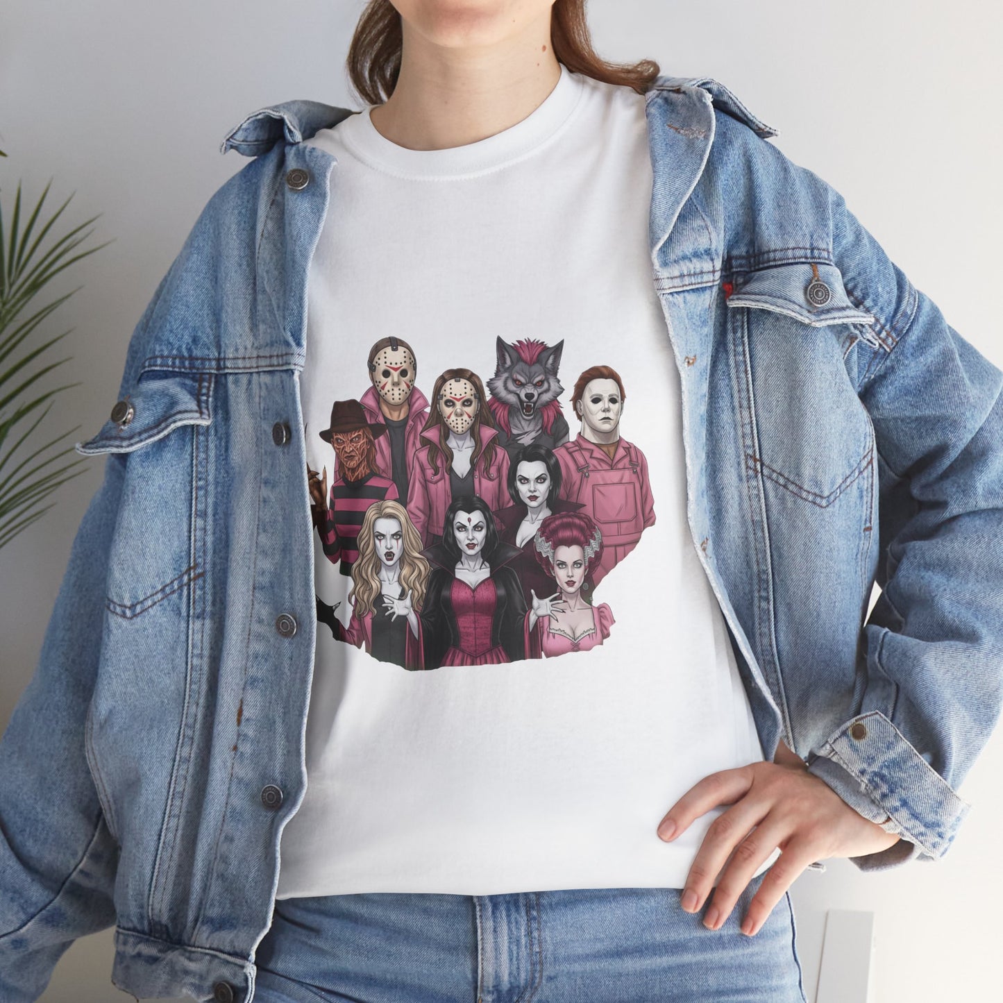 Horror Villains Breast Cancer Awareness Tee