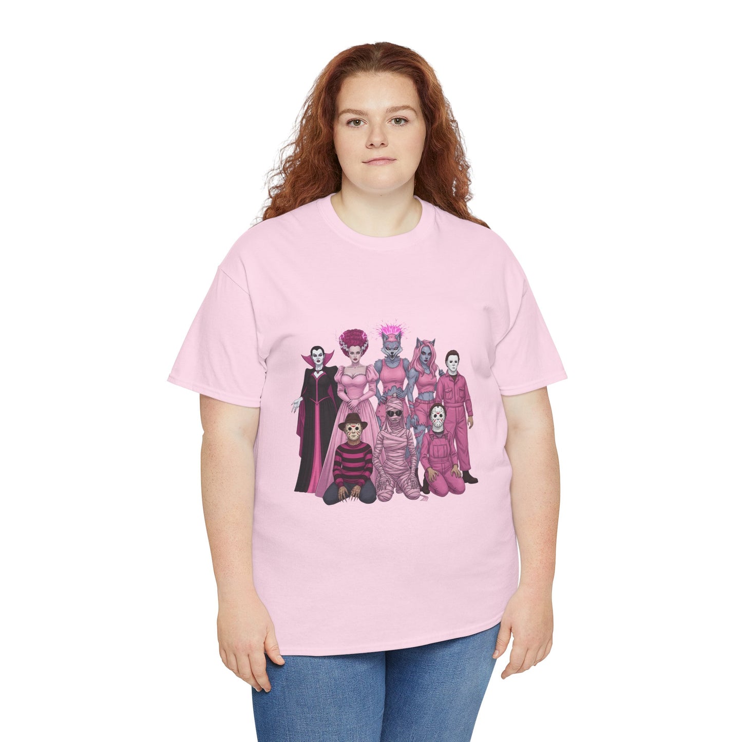 October Horror Pink Awareness Fighting for a Cause Unisex Tee - Breast Cancer Awareness Month