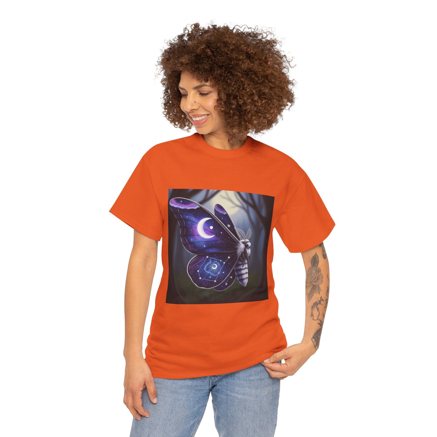 Witchy Galaxy Moth Moon Shirt