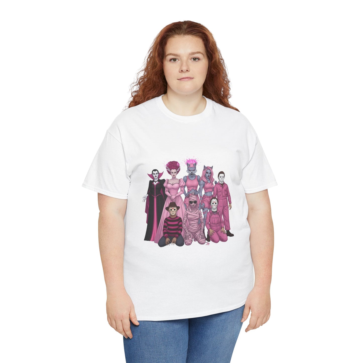 October Horror Pink Awareness Fighting for a Cause Unisex Tee - Breast Cancer Awareness Month