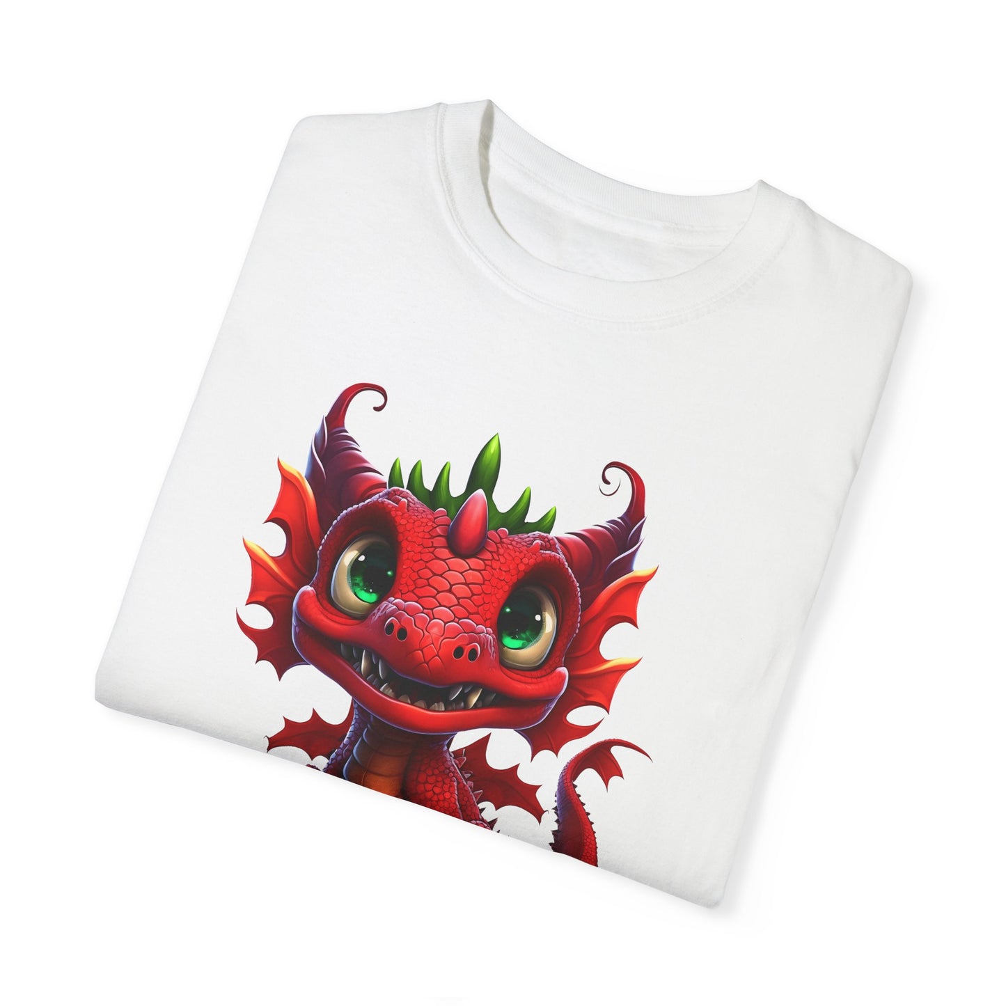 Playful Dragon Delight - Unique Cartoon-Style Dragon T-Shirt Design for Fun and Fantasy Lovers