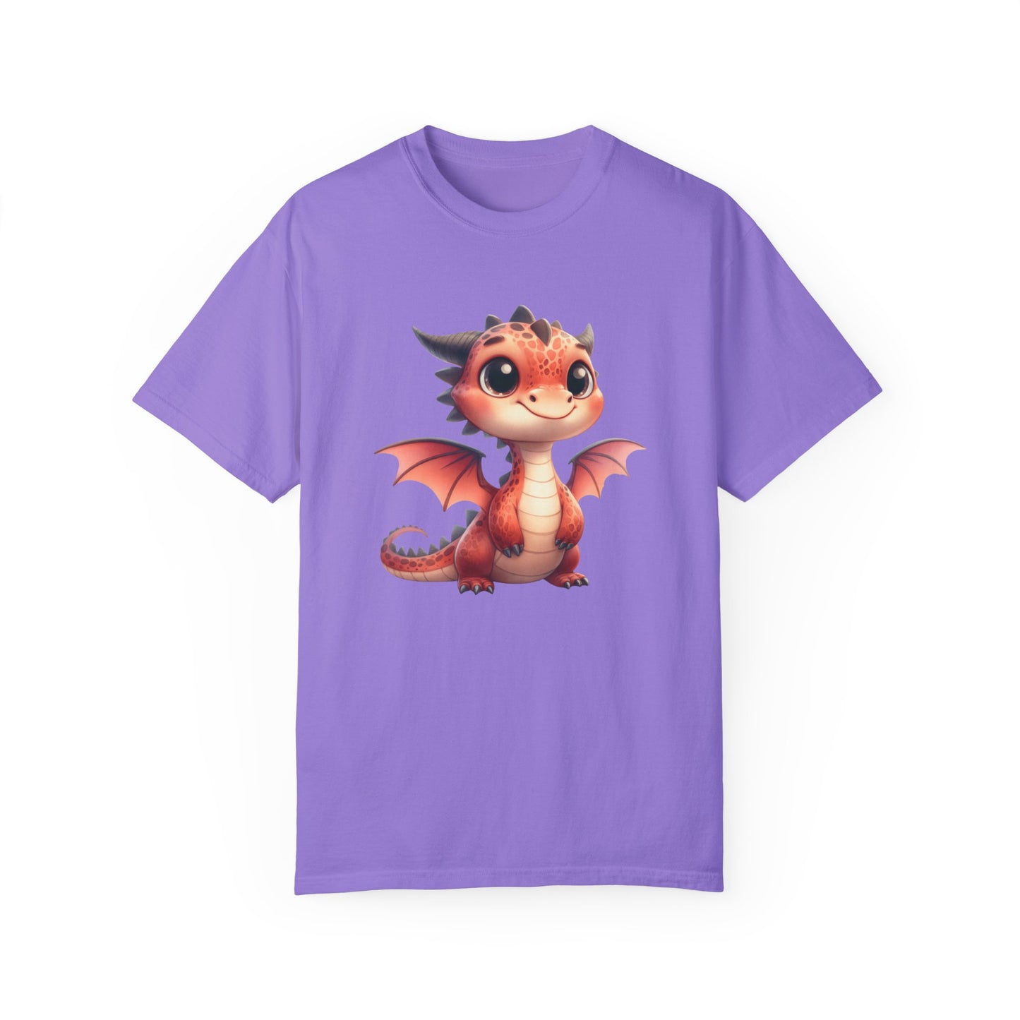 Playful Whimsy Dragon - Unique Cartoon-Style Dragon T-Shirt Design for Fun and Fantasy Lovers
