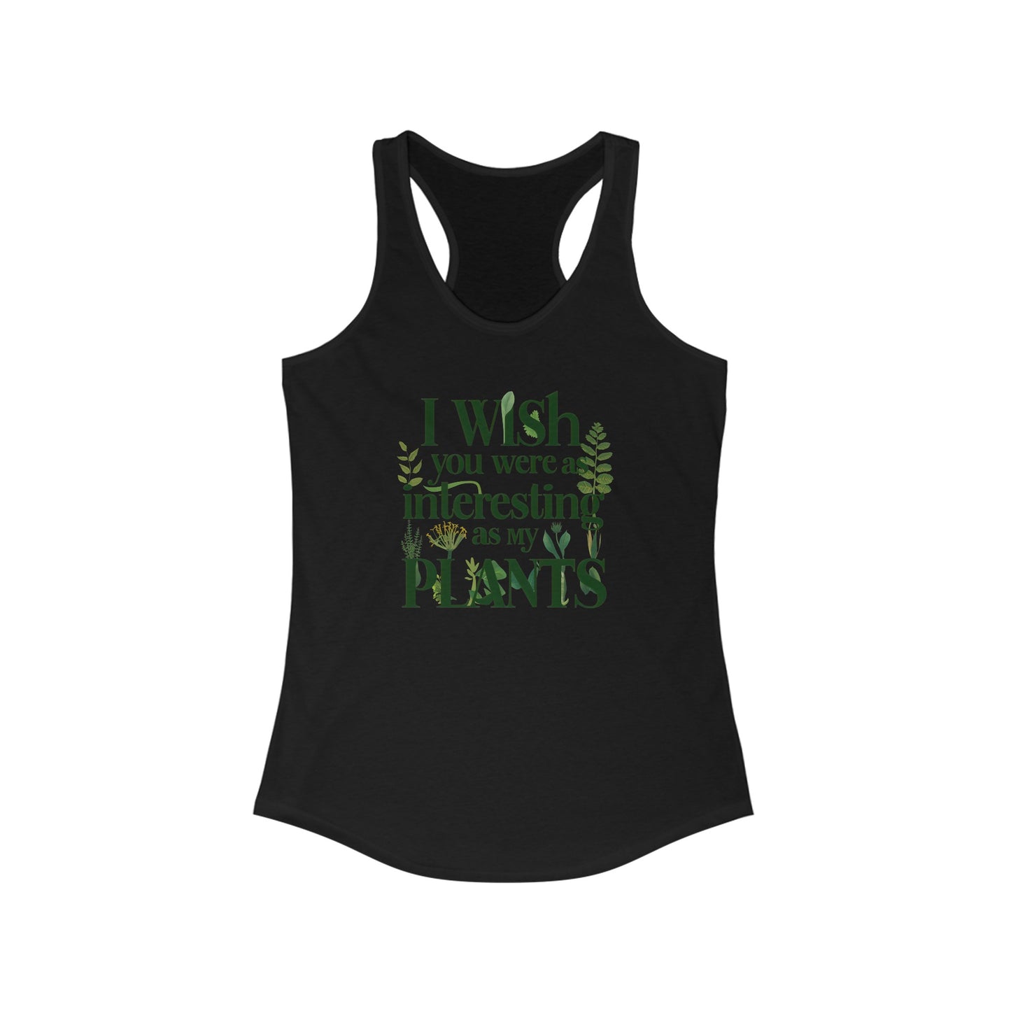 Women’s Tank Top - ‘Interesting Plants’ Botanical Design