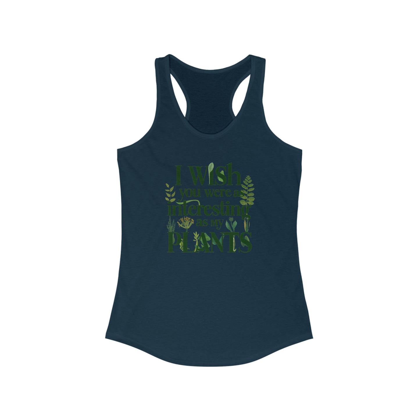 Women’s Tank Top - ‘Interesting Plants’ Botanical Design