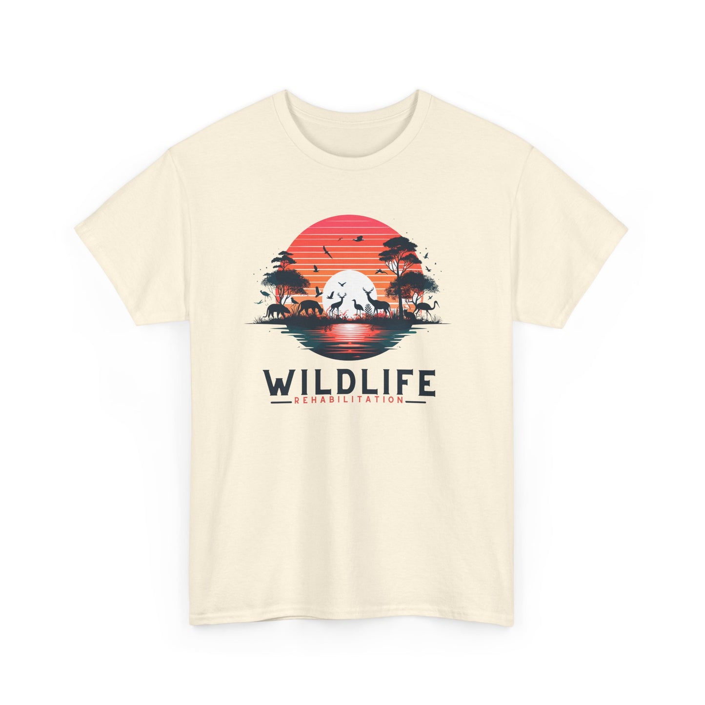 Wildlife Rehabilitation Sunset Silhouette Tee – Embrace Nature’s Serenity