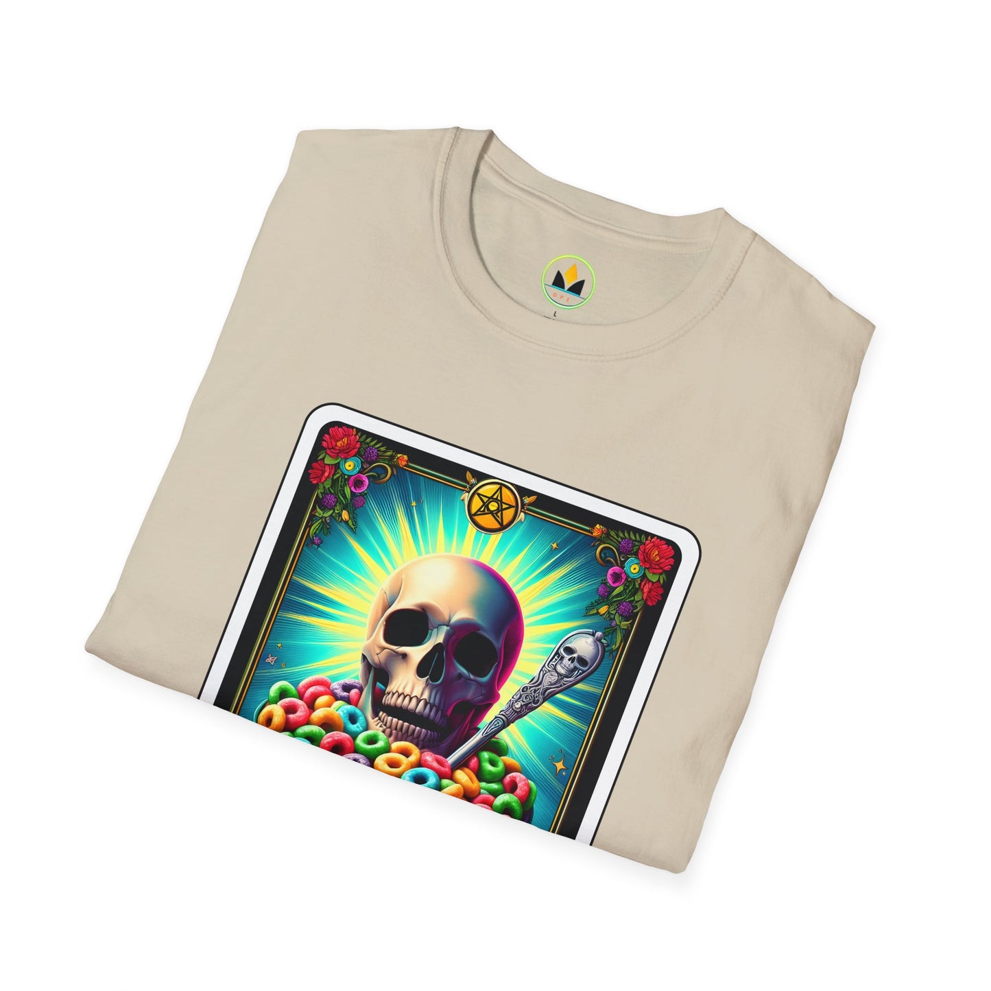 Tarot-Inspired Cereal Killer Halloween Tee - Unique Spooky Design