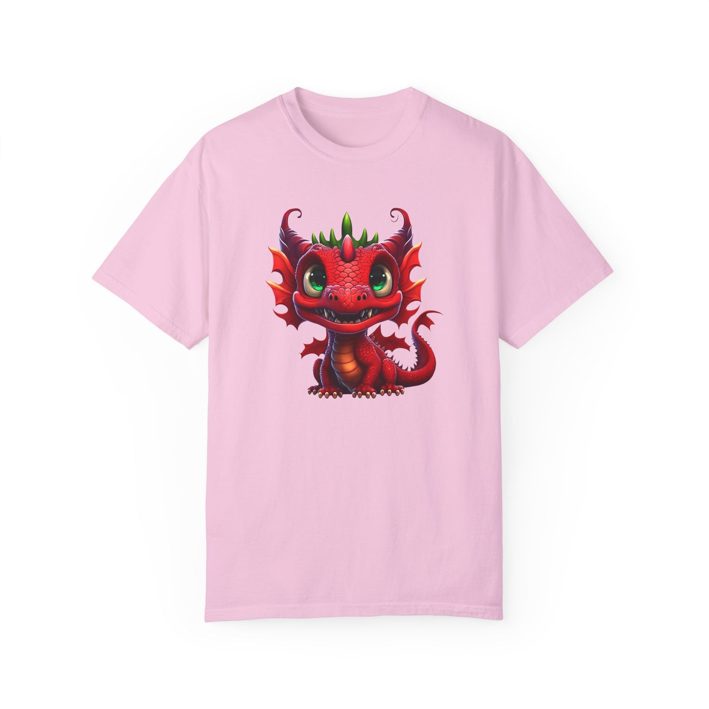 Playful Dragon Delight - Unique Cartoon-Style Dragon T-Shirt Design for Fun and Fantasy Lovers