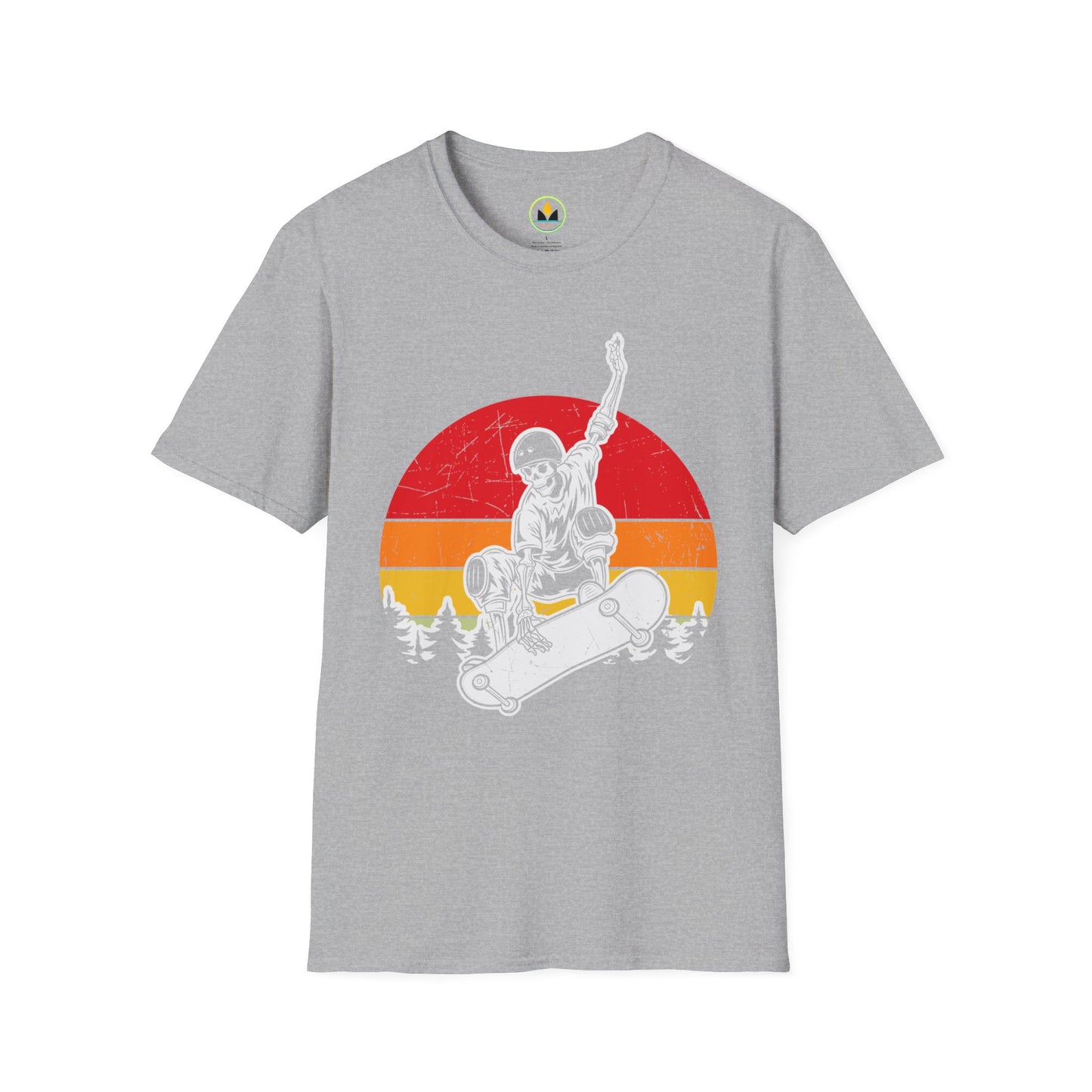 Sunset Skateboarder - Vintage Halloween Unisex T-Shirt