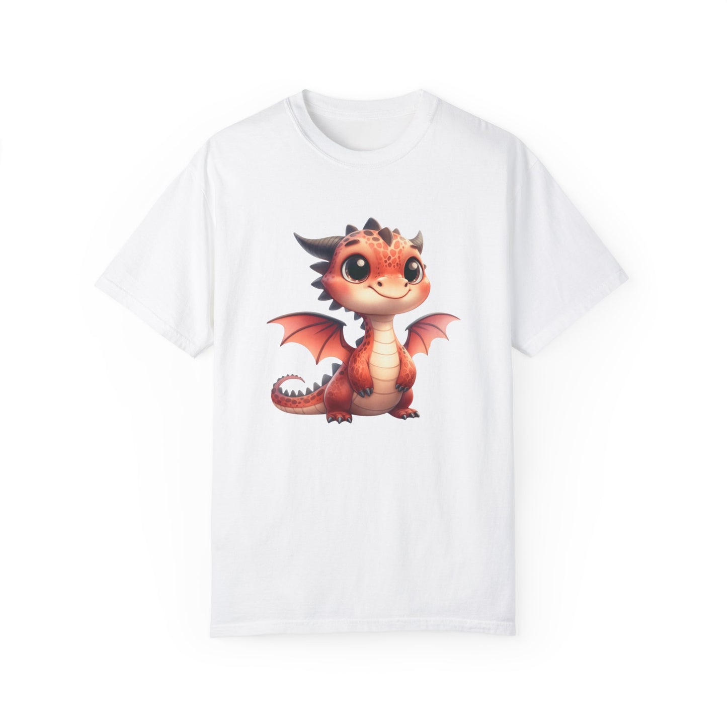Playful Whimsy Dragon - Unique Cartoon-Style Dragon T-Shirt Design for Fun and Fantasy Lovers