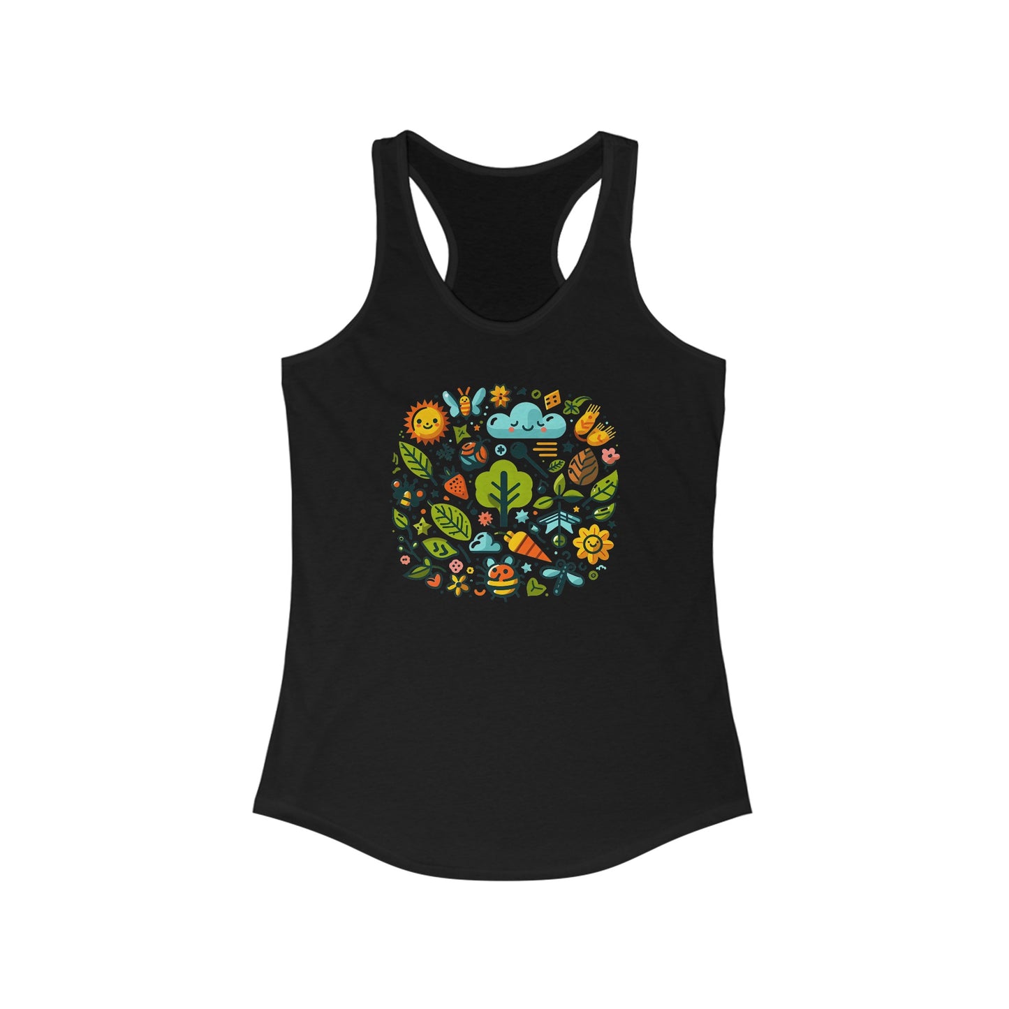 Spring Fling Nature-Inspired Women’s Tank Top - Vibrant Eco-Friendly Design