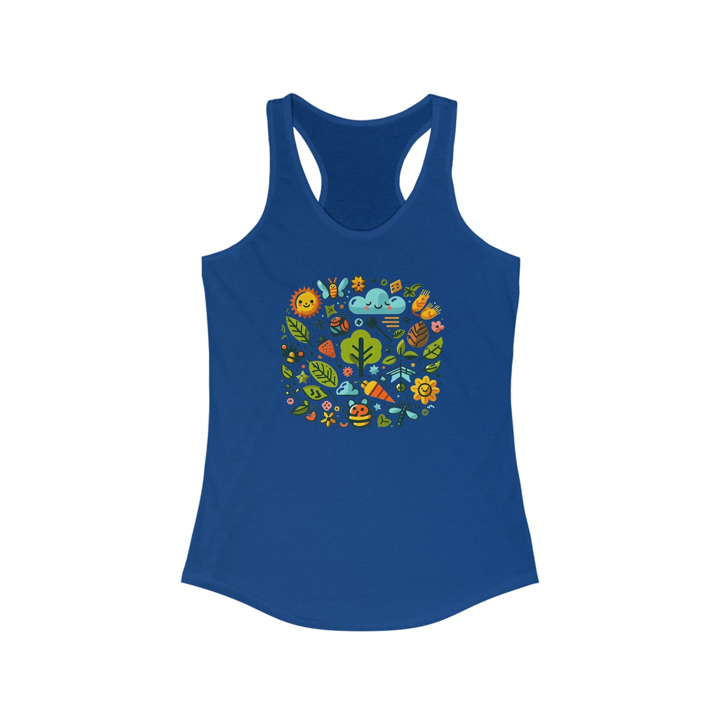 Spring Fling Nature-Inspired Women’s Tank Top - Vibrant Eco-Friendly Design