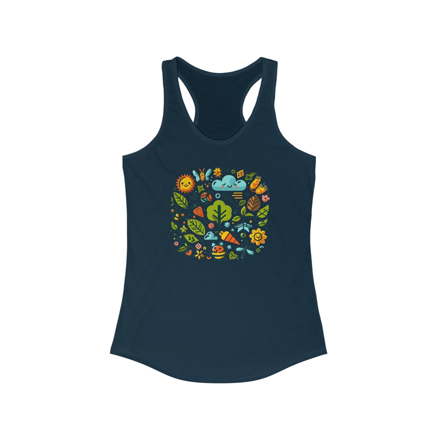 Spring Fling Nature-Inspired Women’s Tank Top - Vibrant Eco-Friendly Design