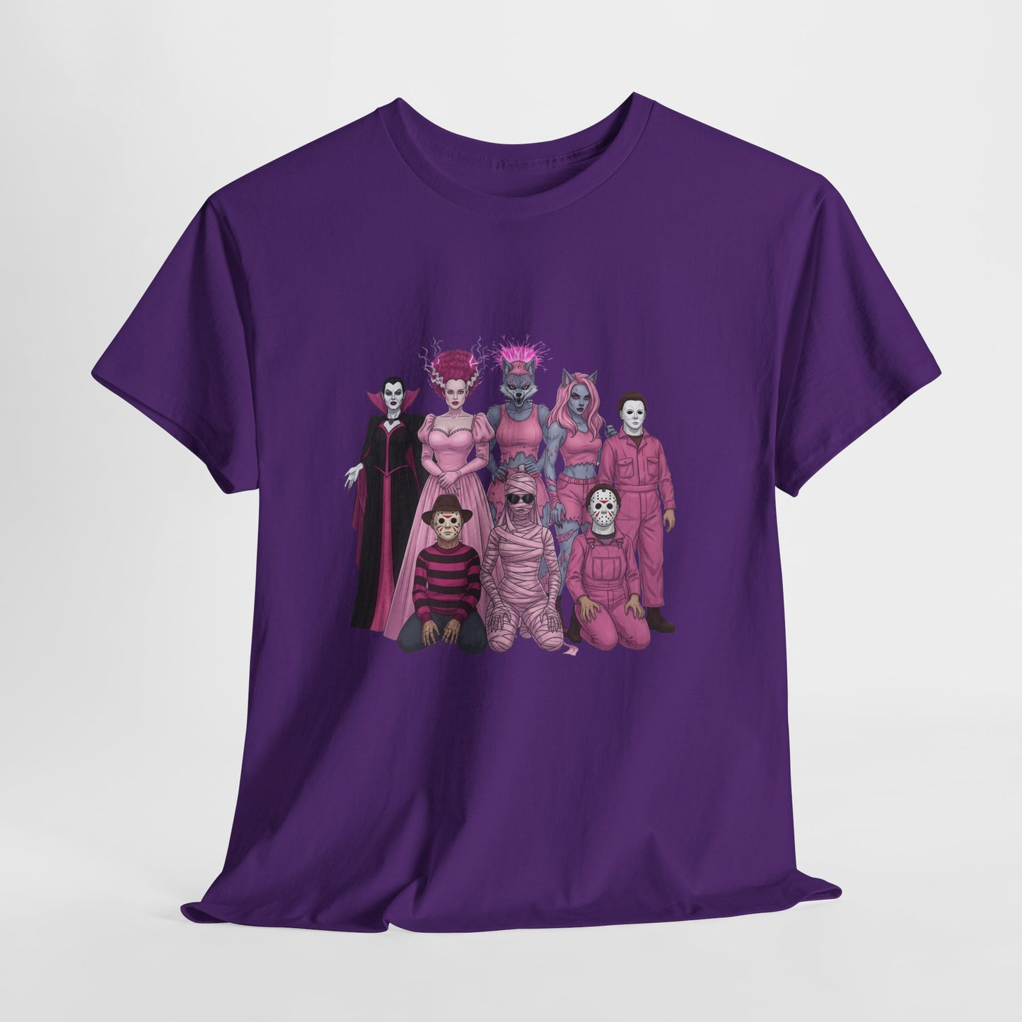 October Horror Pink Awareness Fighting for a Cause Unisex Tee - Breast Cancer Awareness Month
