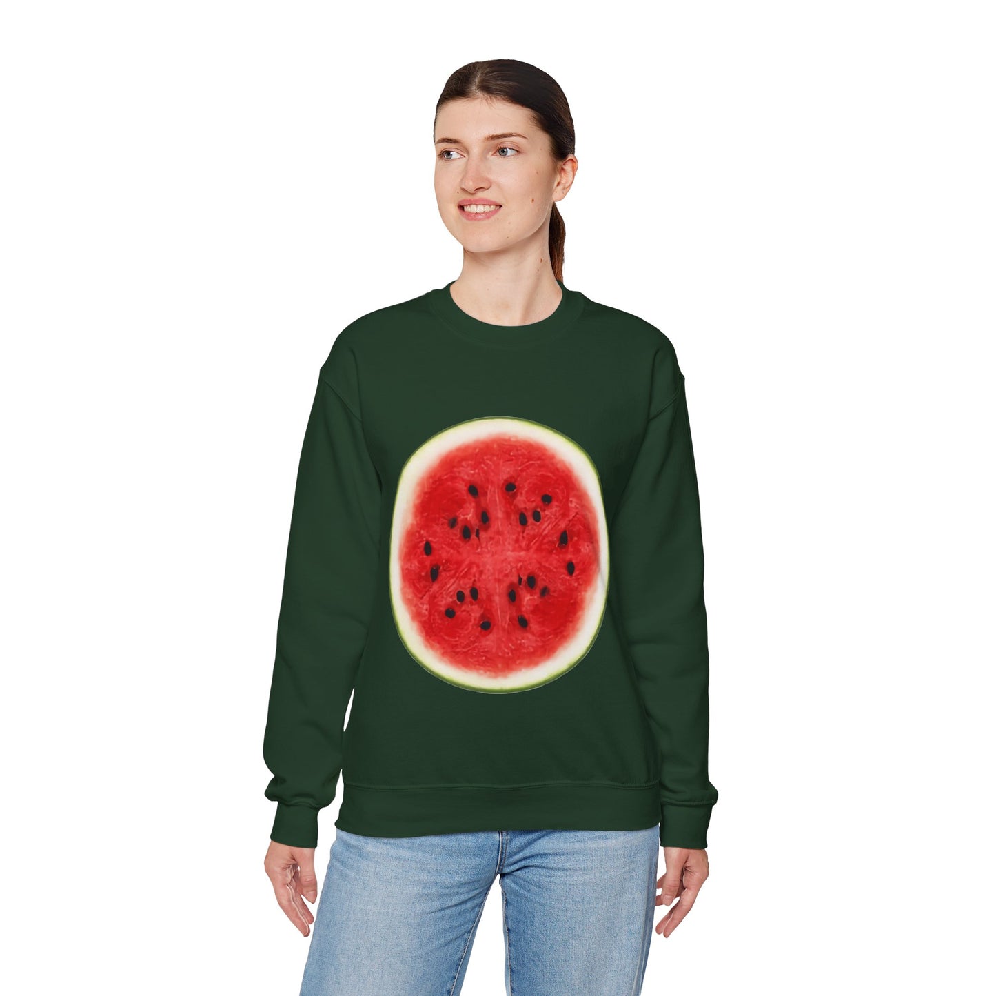Whimsical Watermelon Lazy Halloween Costume | Unique Unisex Sweatshirt